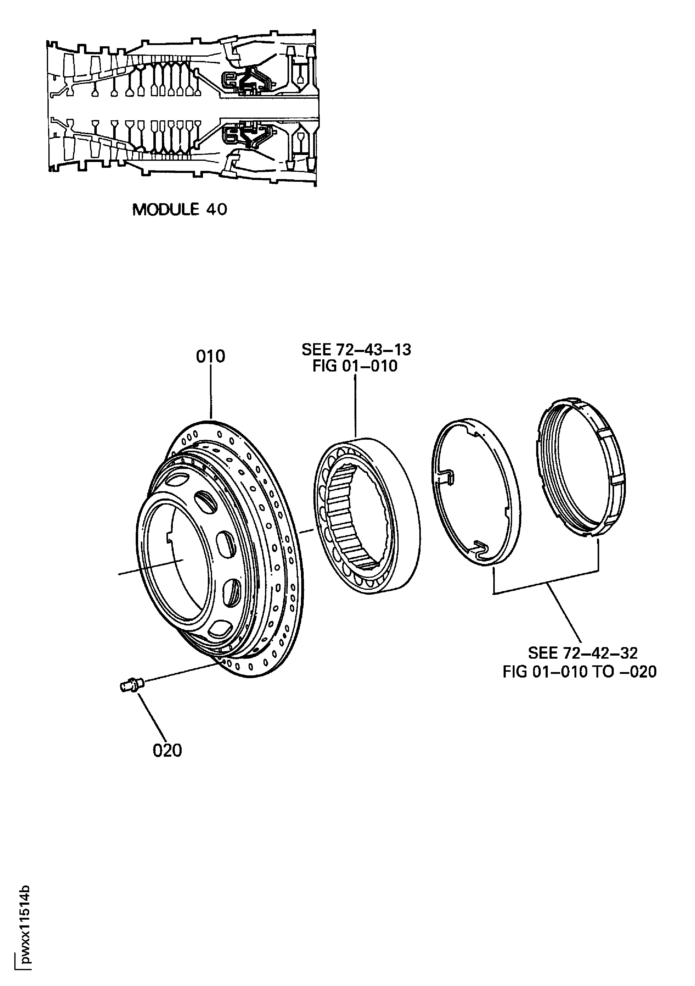 NO.4 BEARING SUPPORT ASSEMBLY