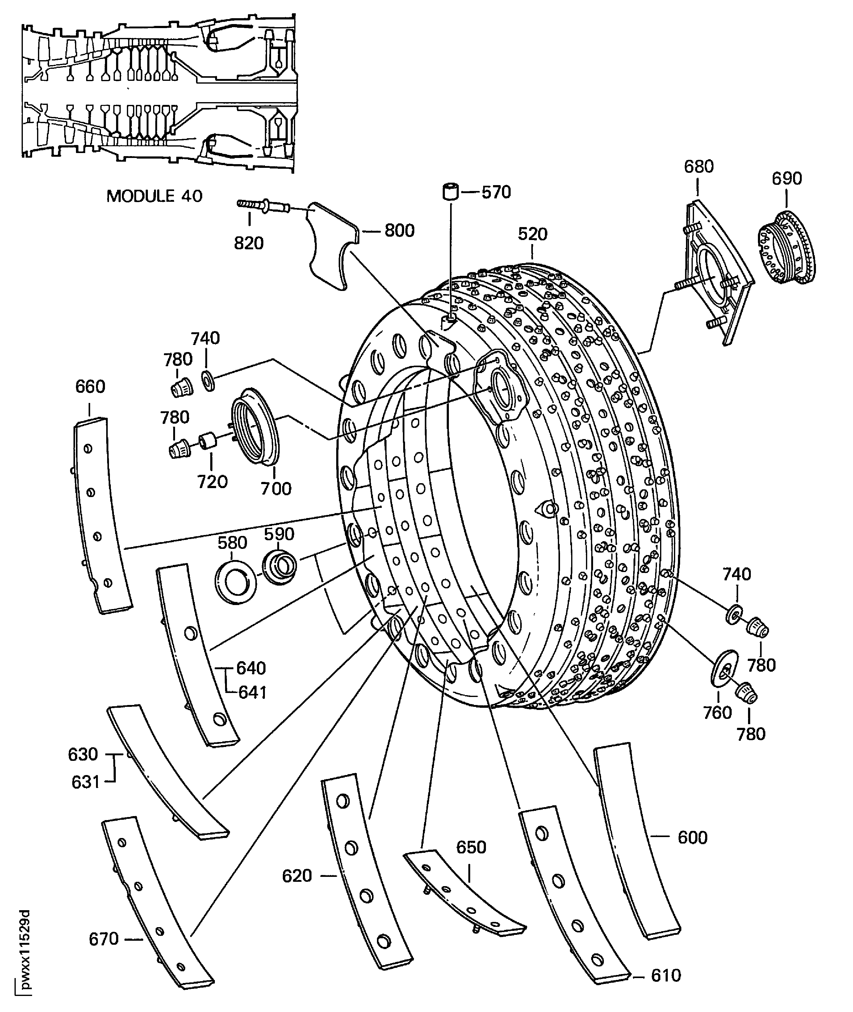 COMBUSTION CHAMBER OUTER LINER