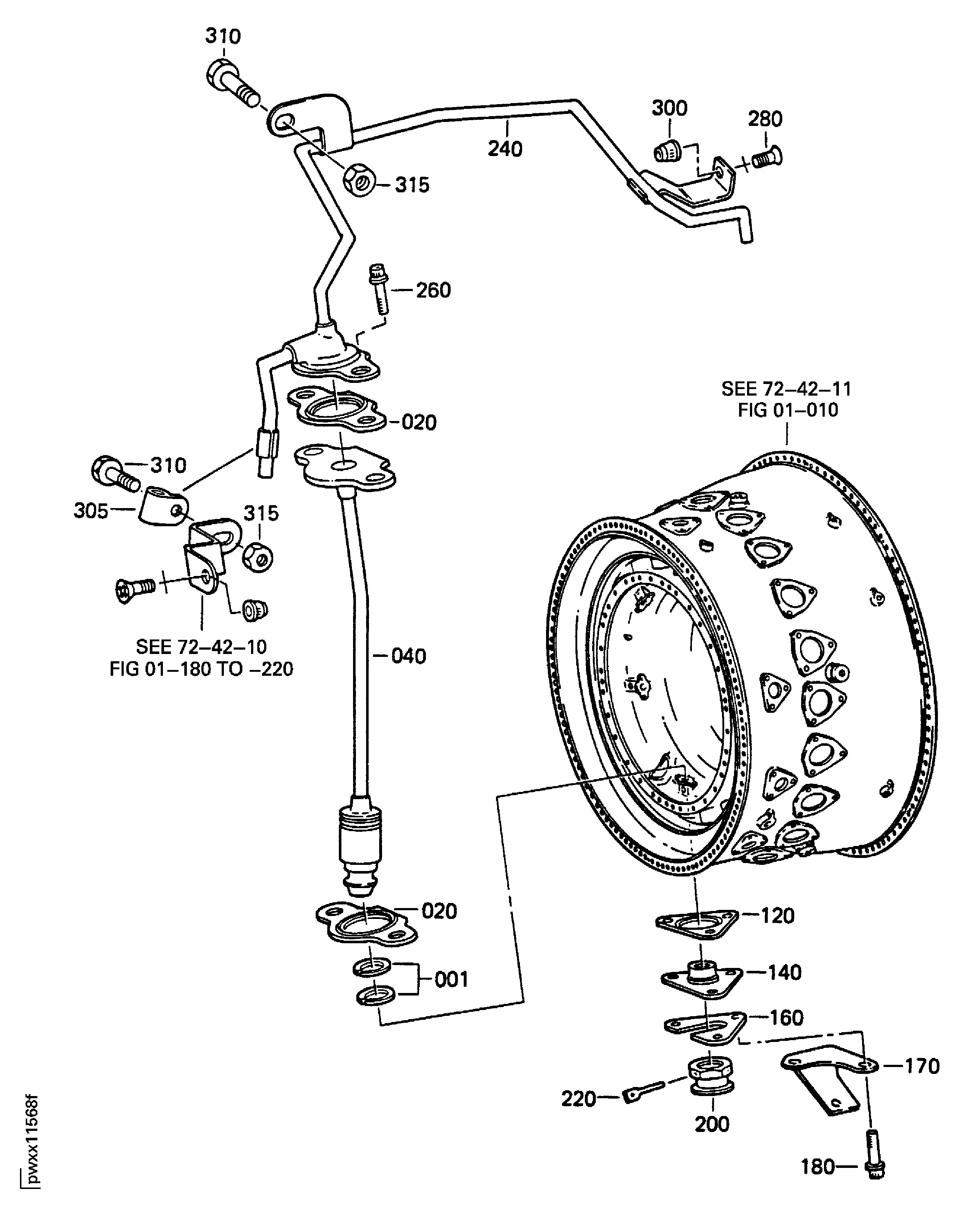 NO.4 BEARING COMPARTMENT TUBES