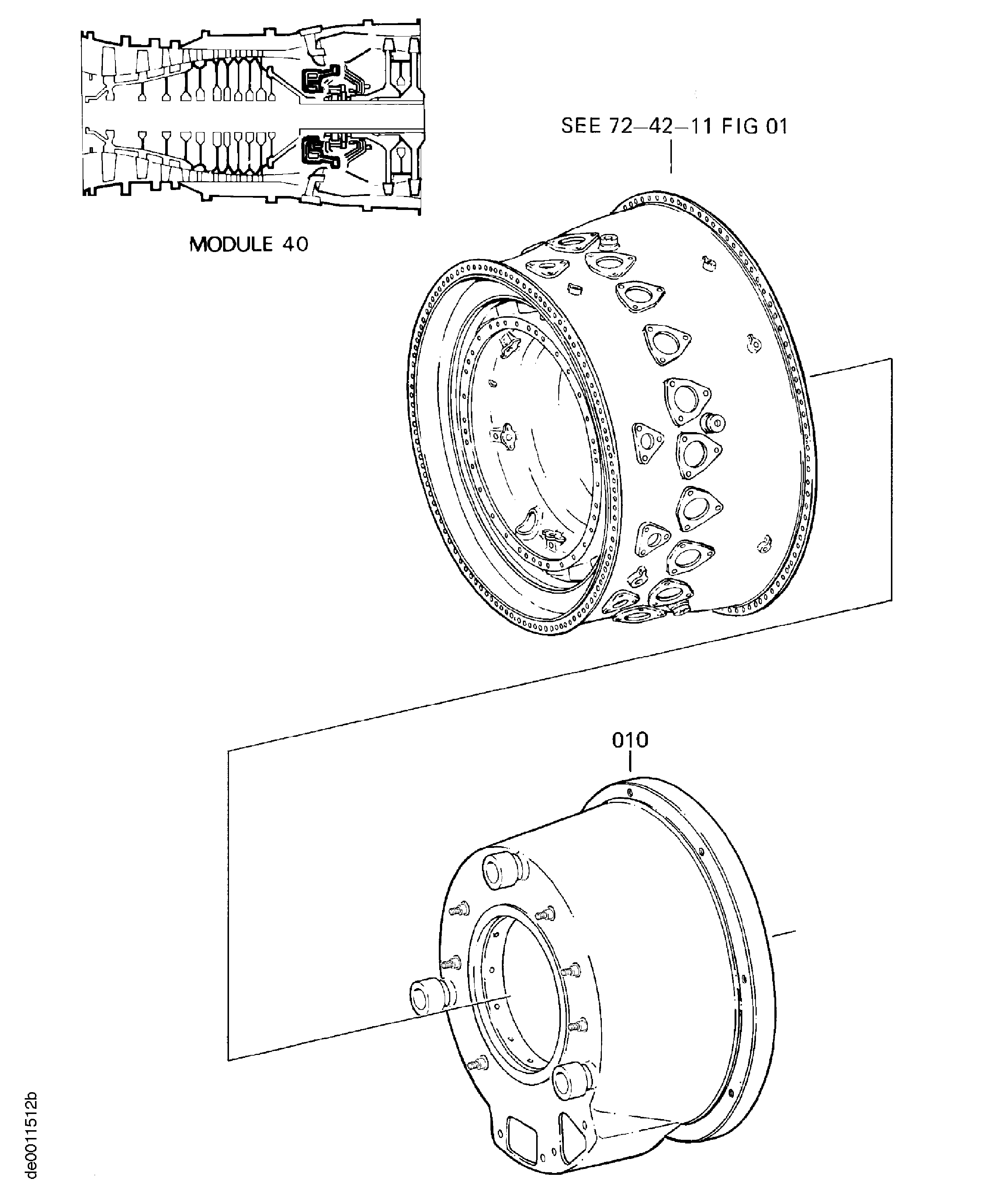 NO.4 BEARING FRONT COOLING DUCT