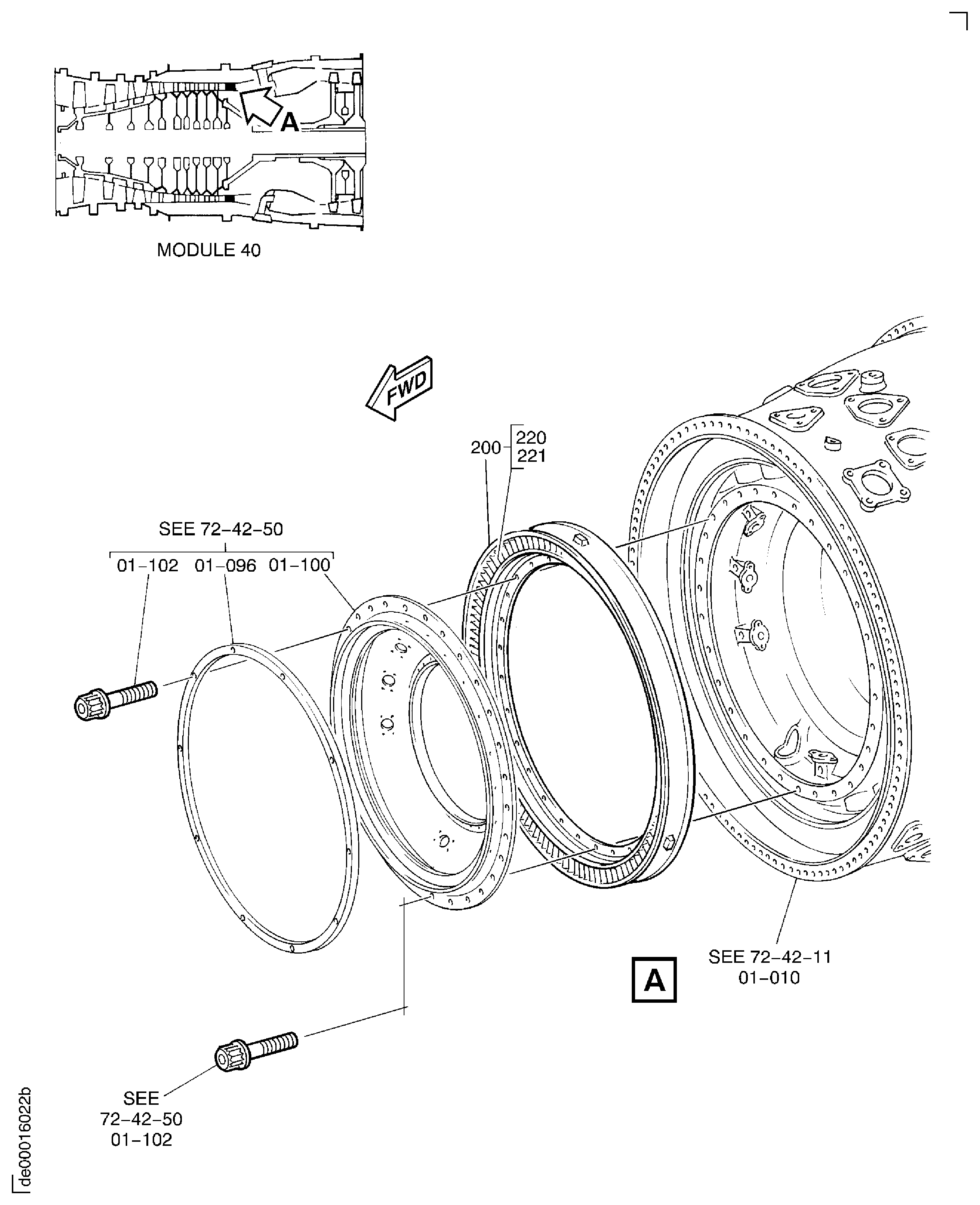 HP COMPRESSOR OUTLET GUIDE VANES CASE