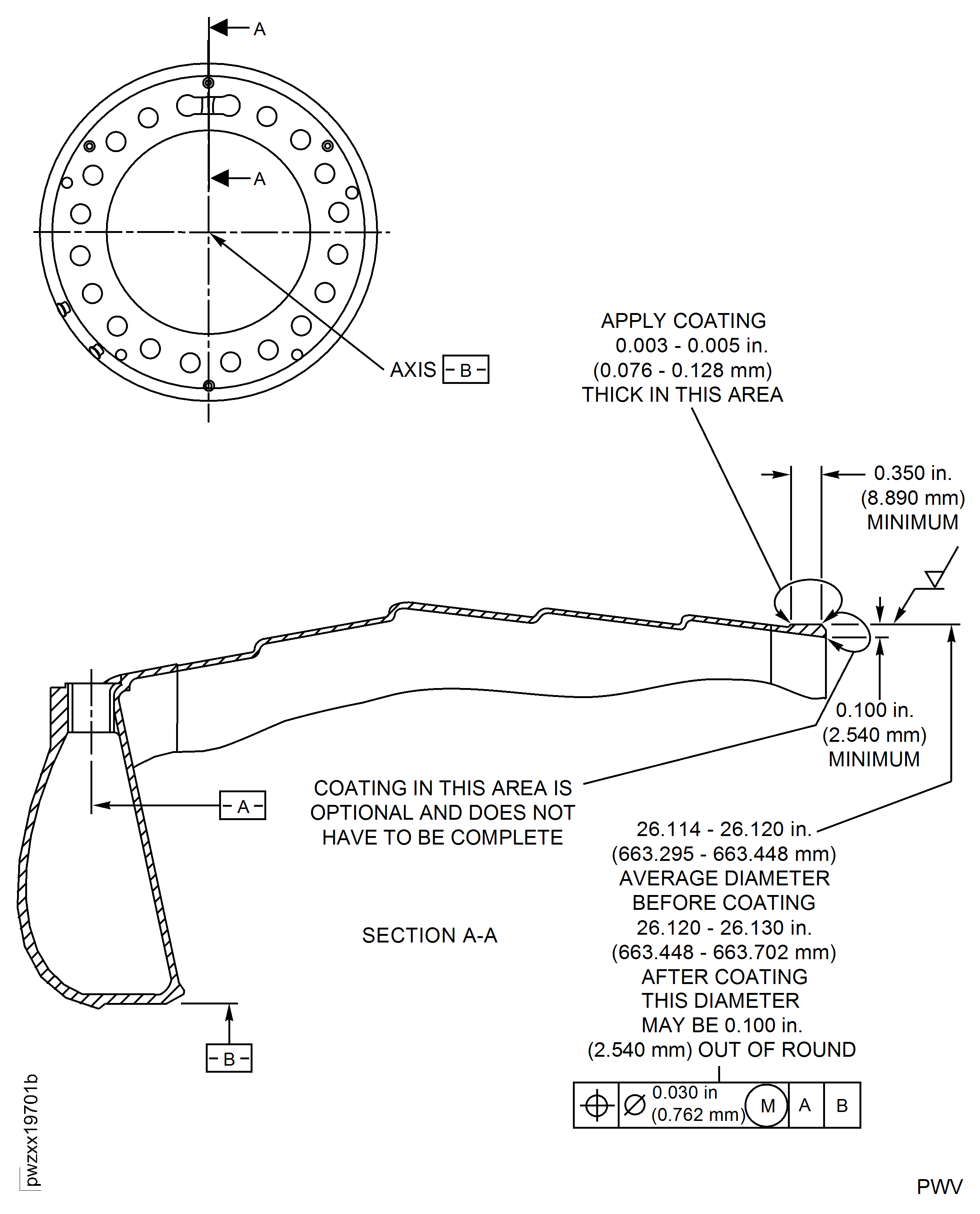Rear outside diameter plasma coating repair