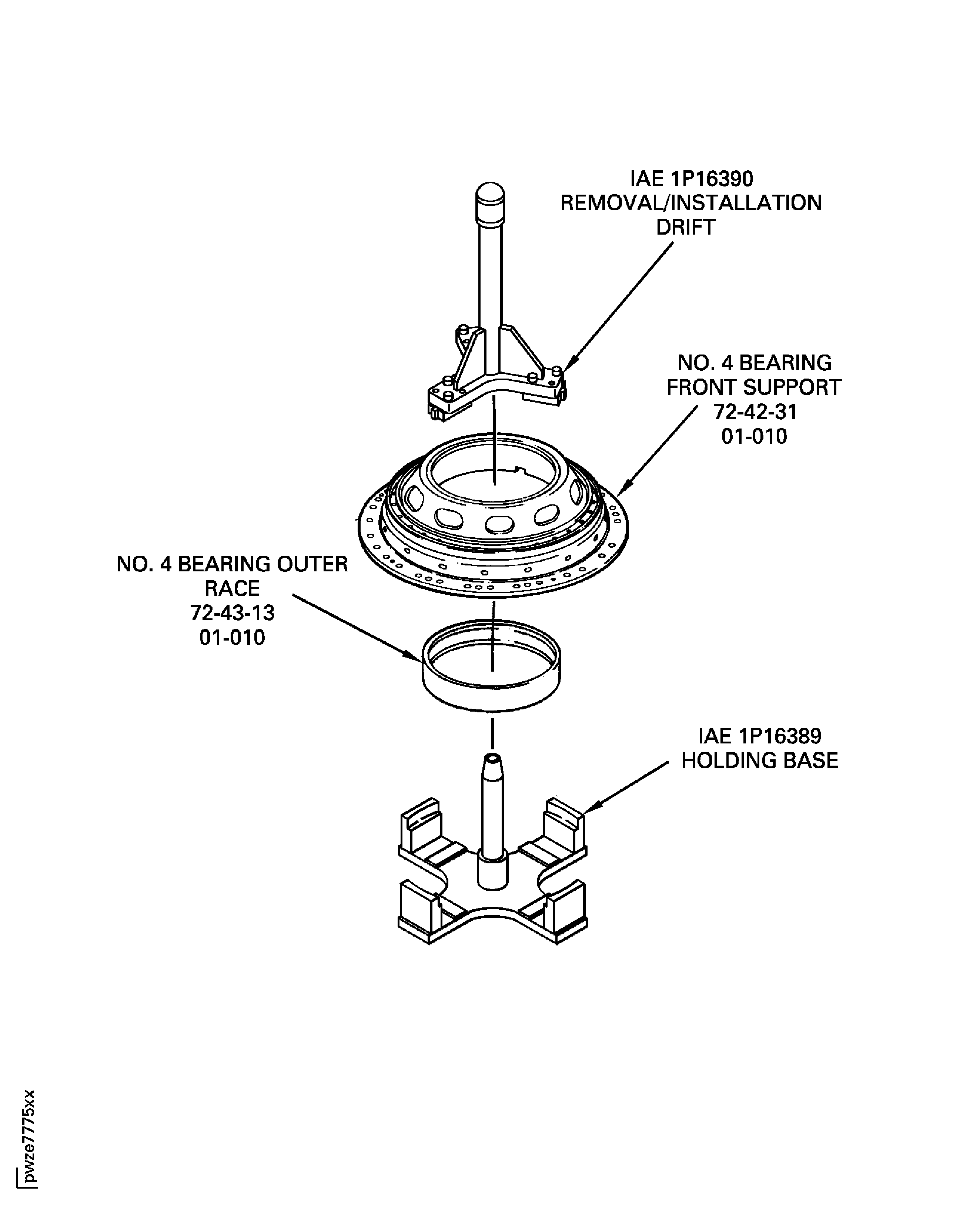 Install the No. 4 Bearing Outer Race