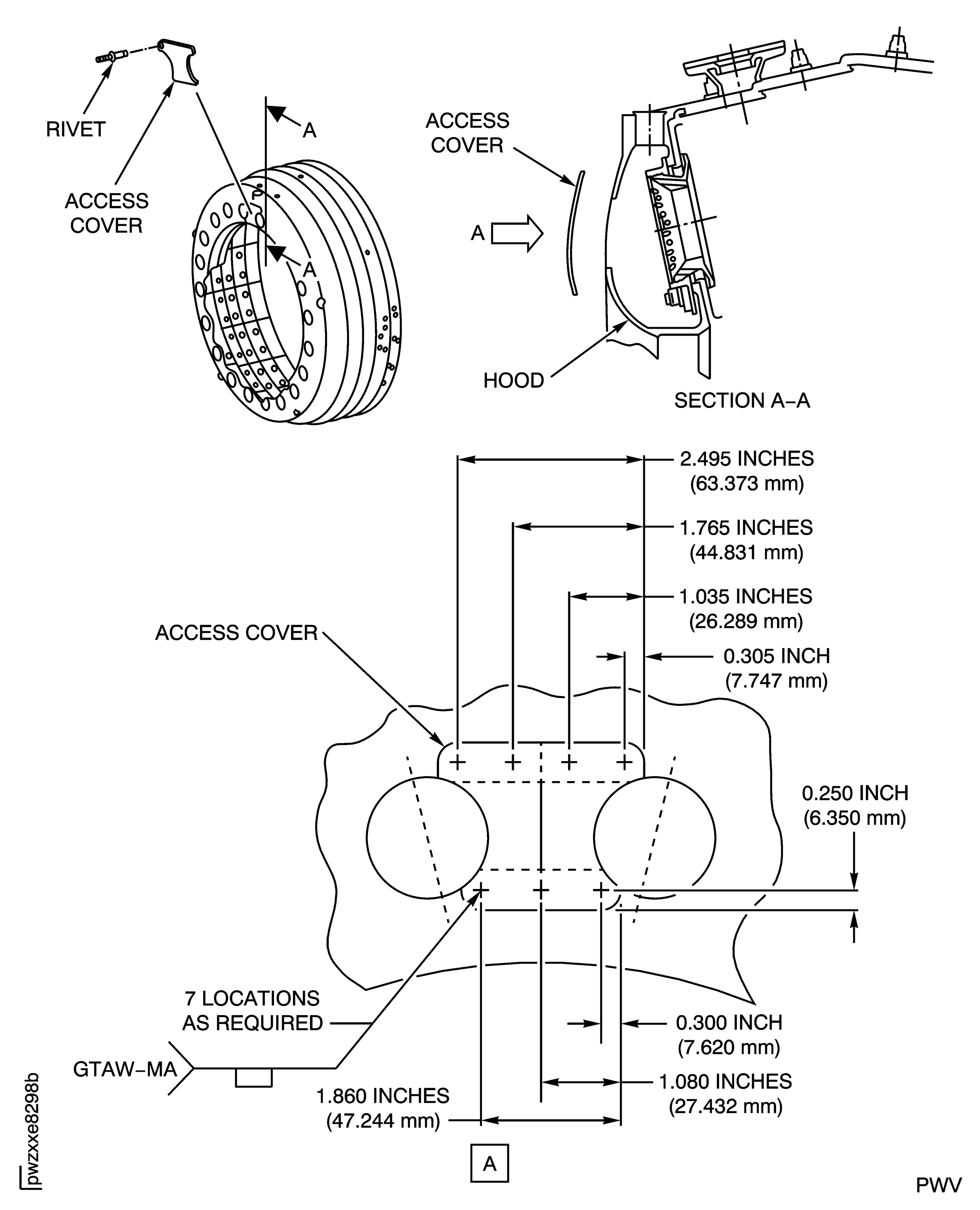 Repair Details and Dimensions