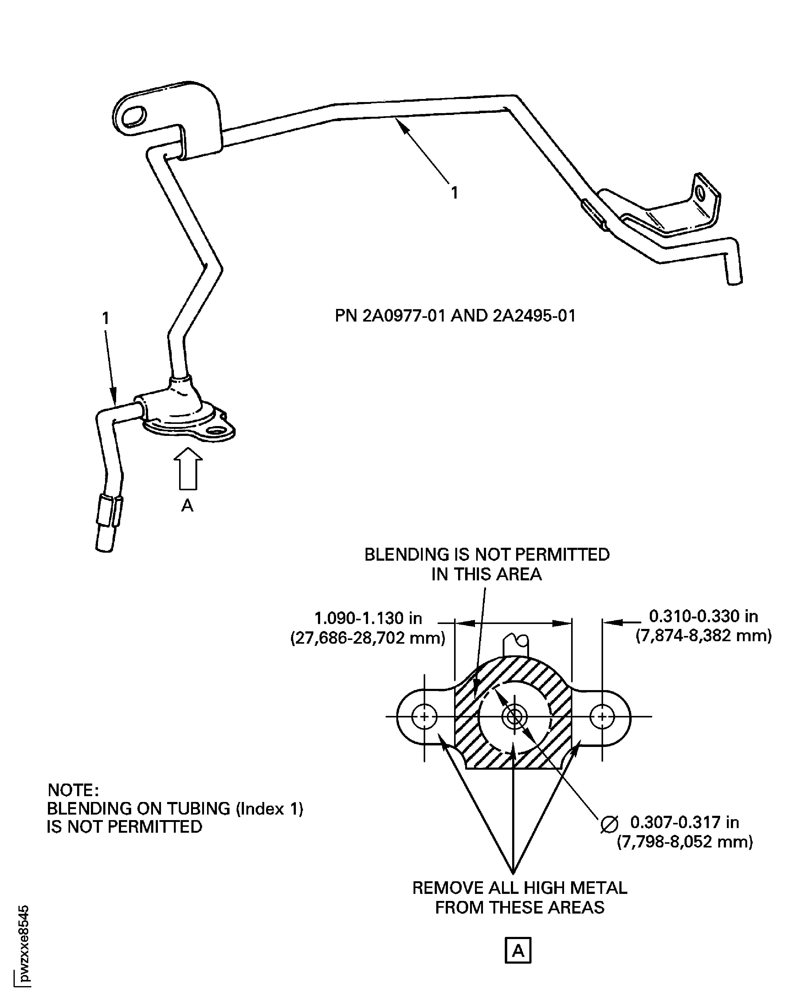 No.4 Bearing and Airframe Inner Tube Assembly Blend Repair