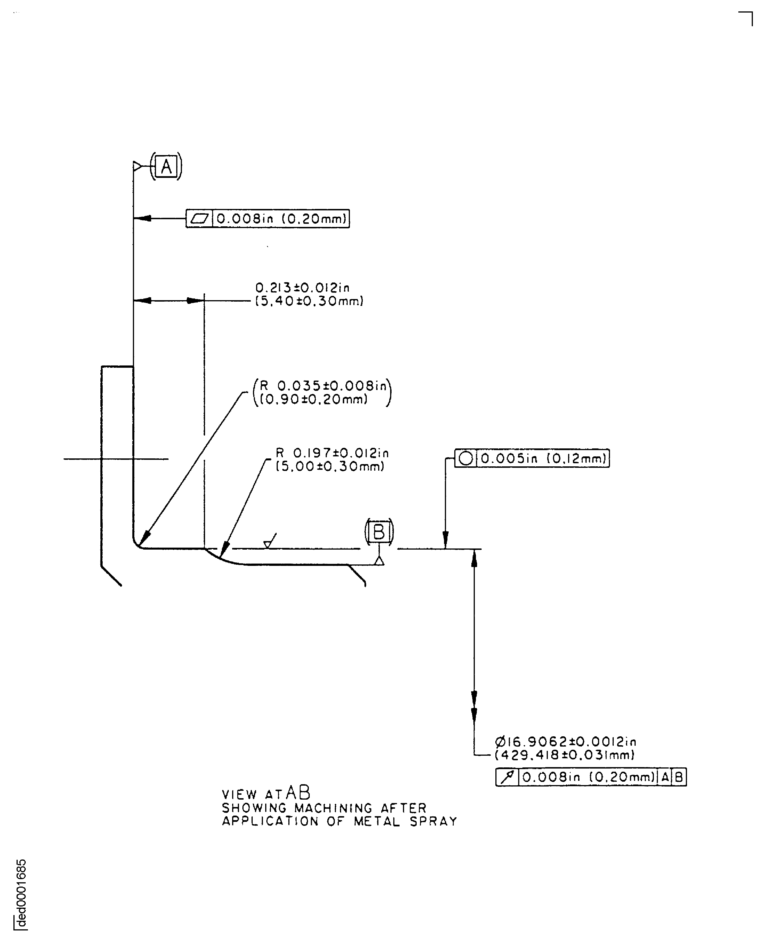 Repair details and dimensions - Assembly A and Assembly B