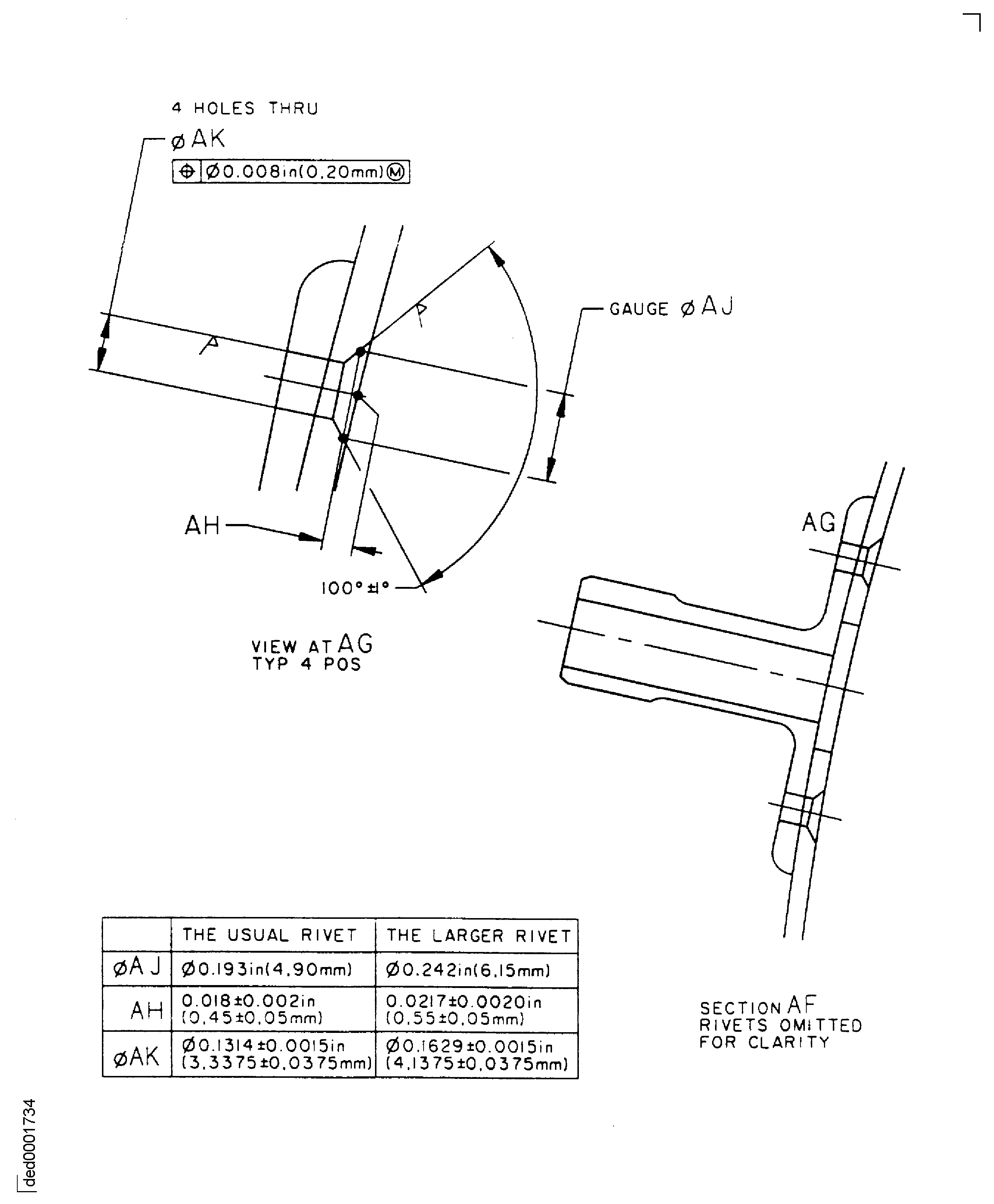 Repair Details and Dimensions - Assembly A, Assembly B, and Assembly C