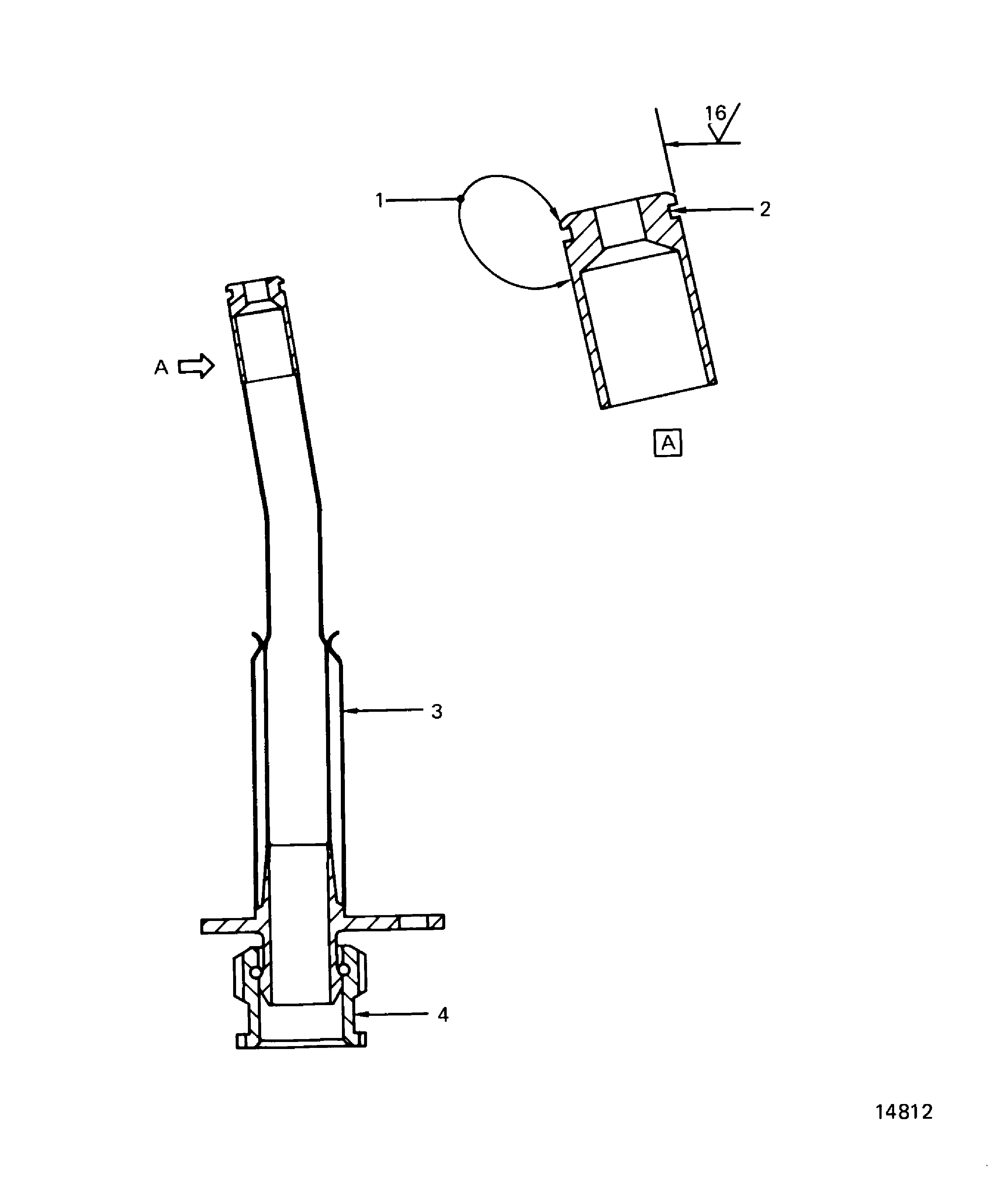 No. 4 Bearing Cooling Tube Inspection Locations