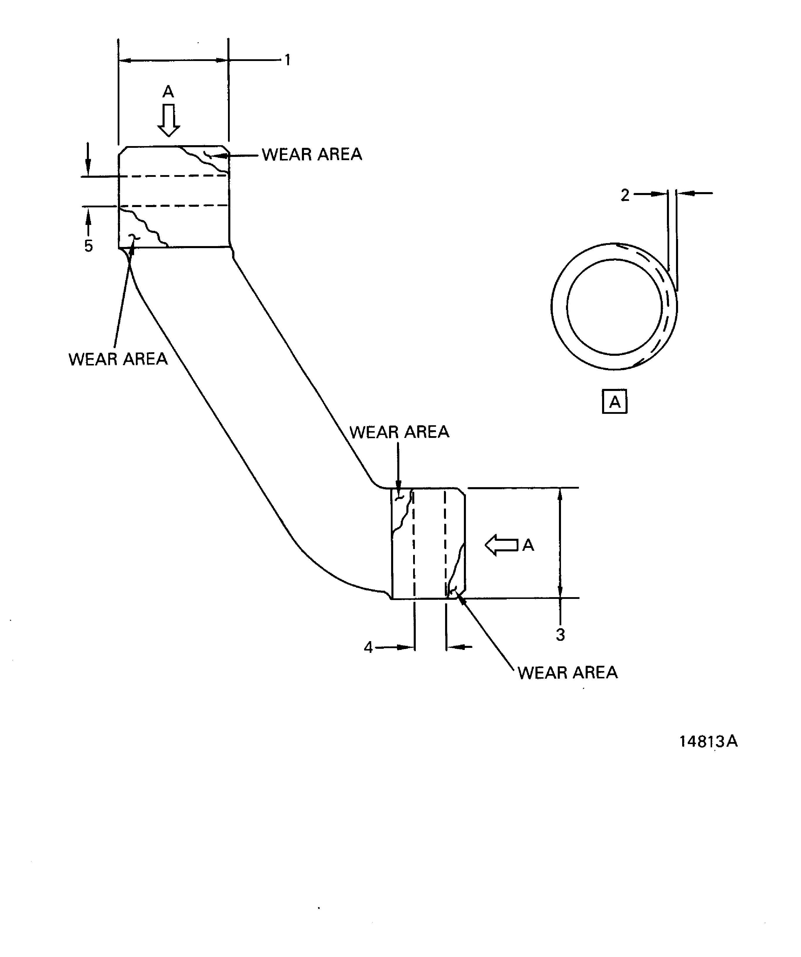 No. 4 Bearing Cooling Tube Inspection Locations