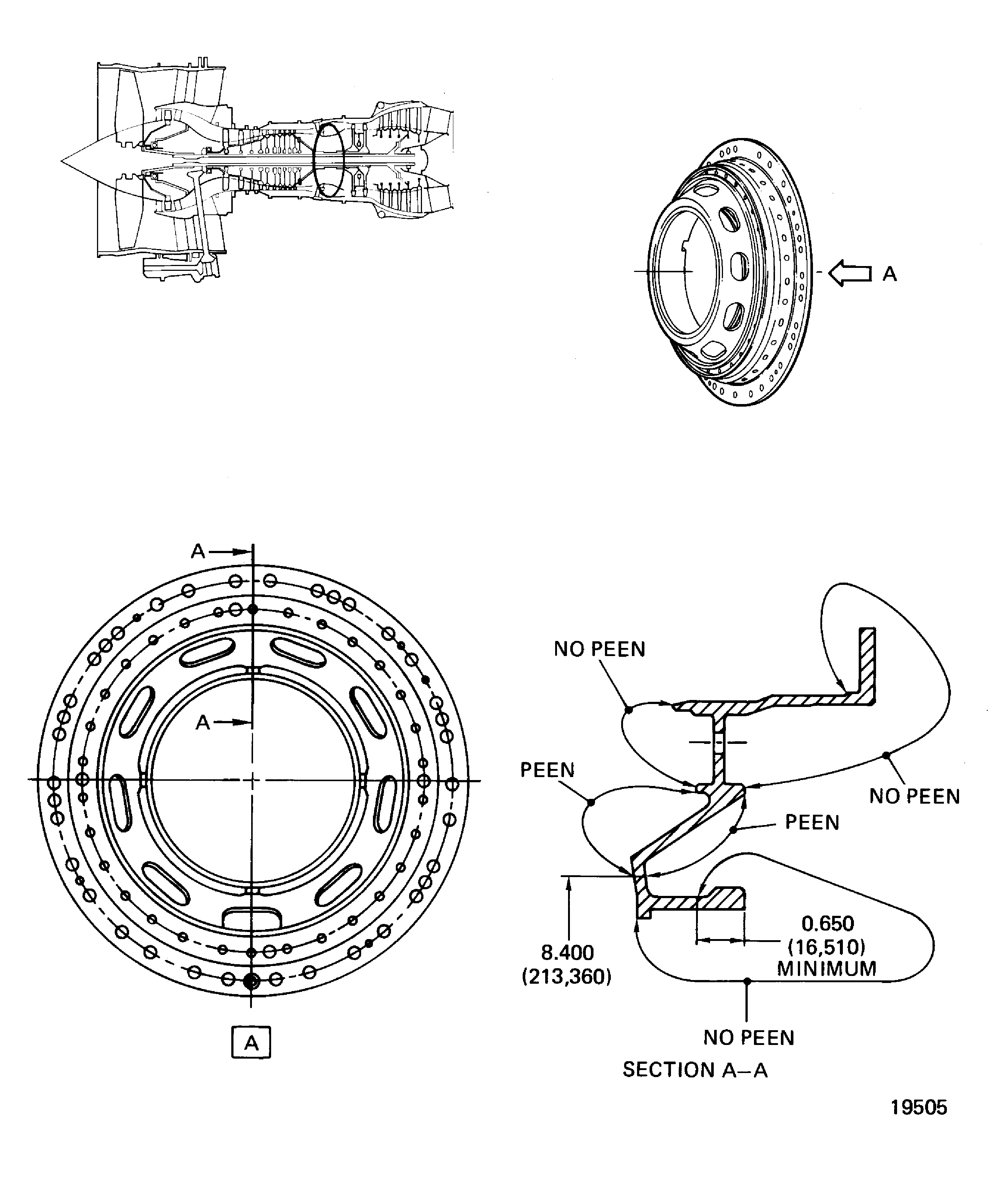 Rework the No. 4 bearing support assembly
