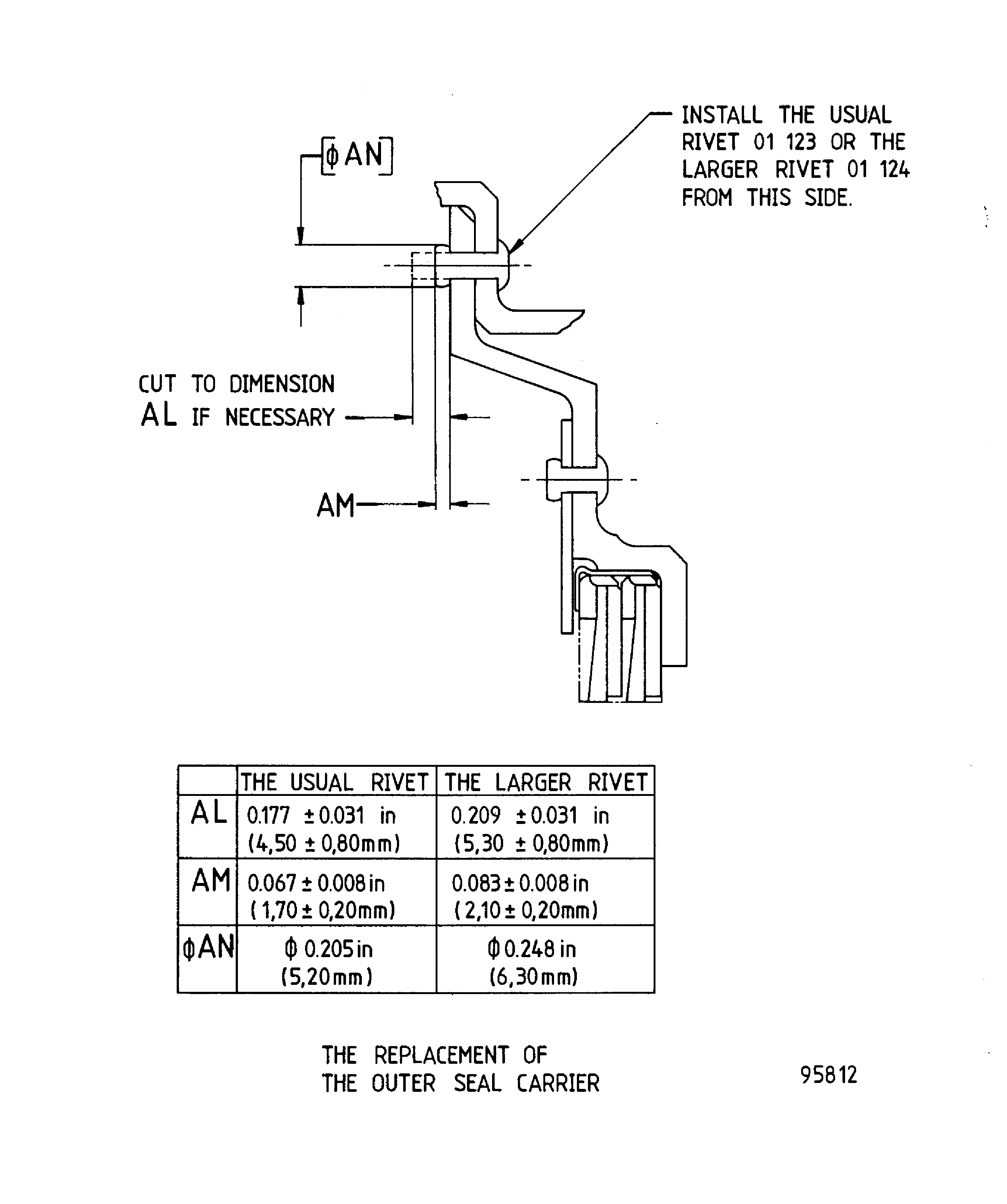 Repair Details and Dimensions - Assembly A and Assembly B