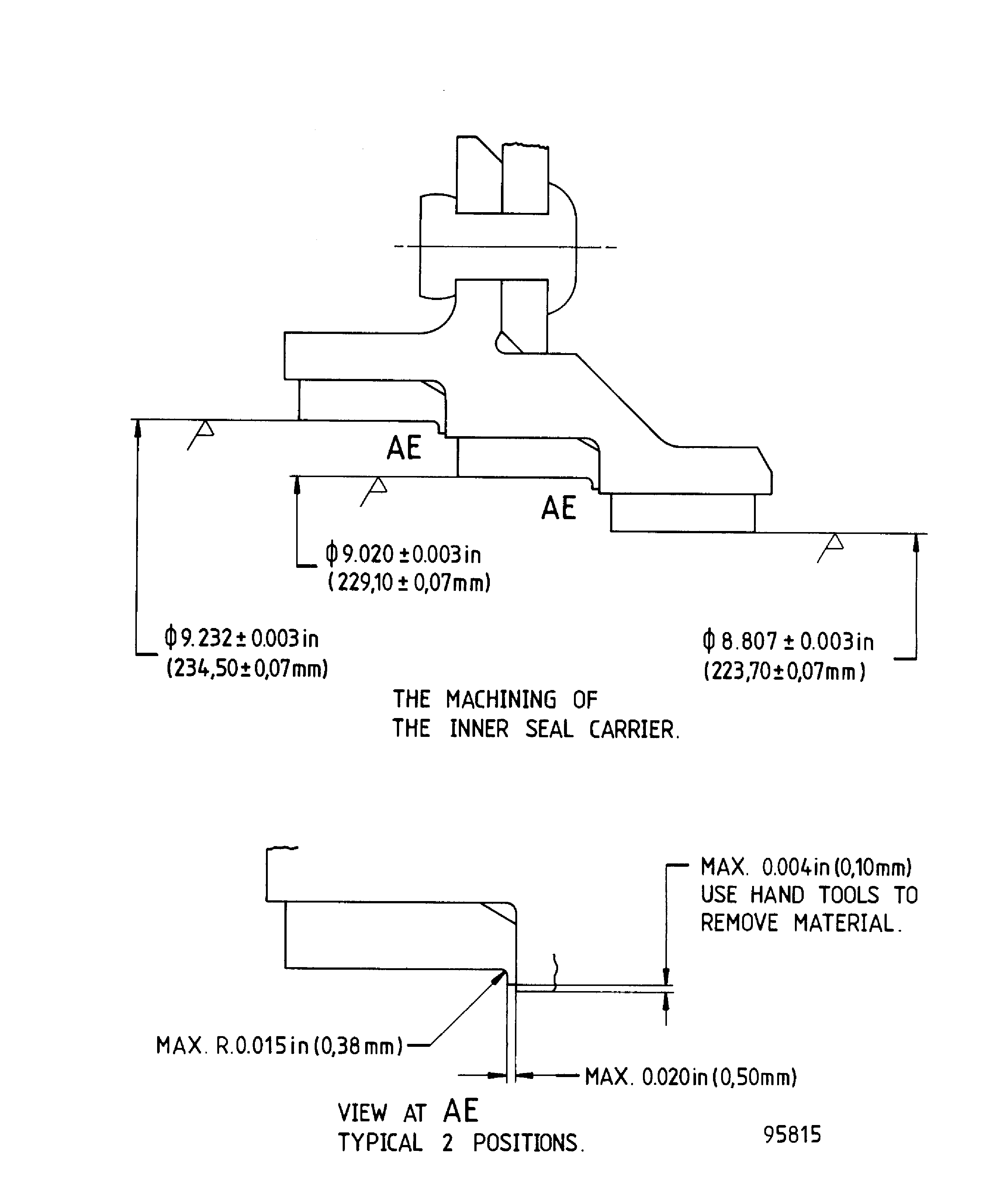Repair Details and Dimensions - Assembly A and Assembly B