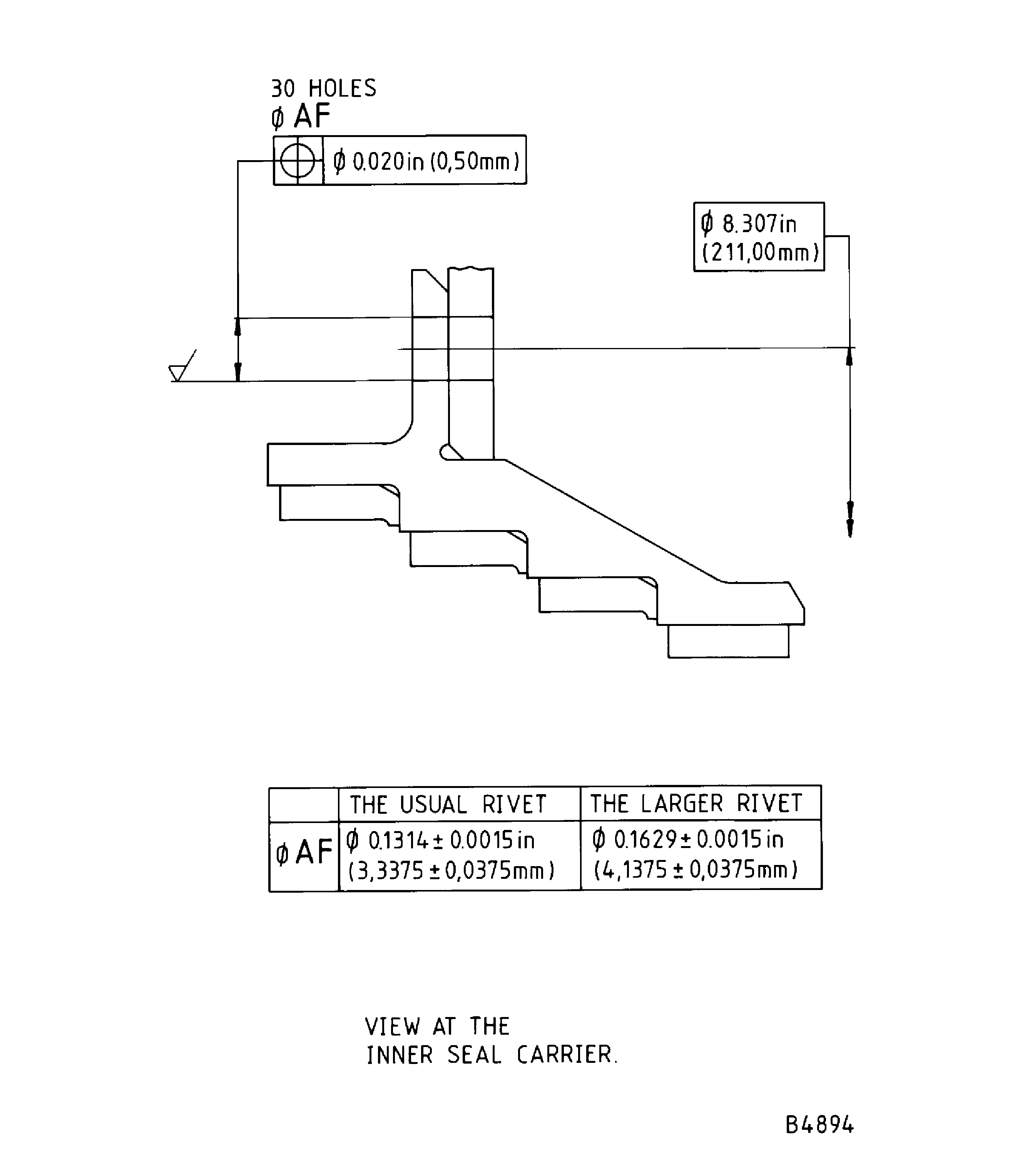 Repair Details and Dimensions - Assembly C