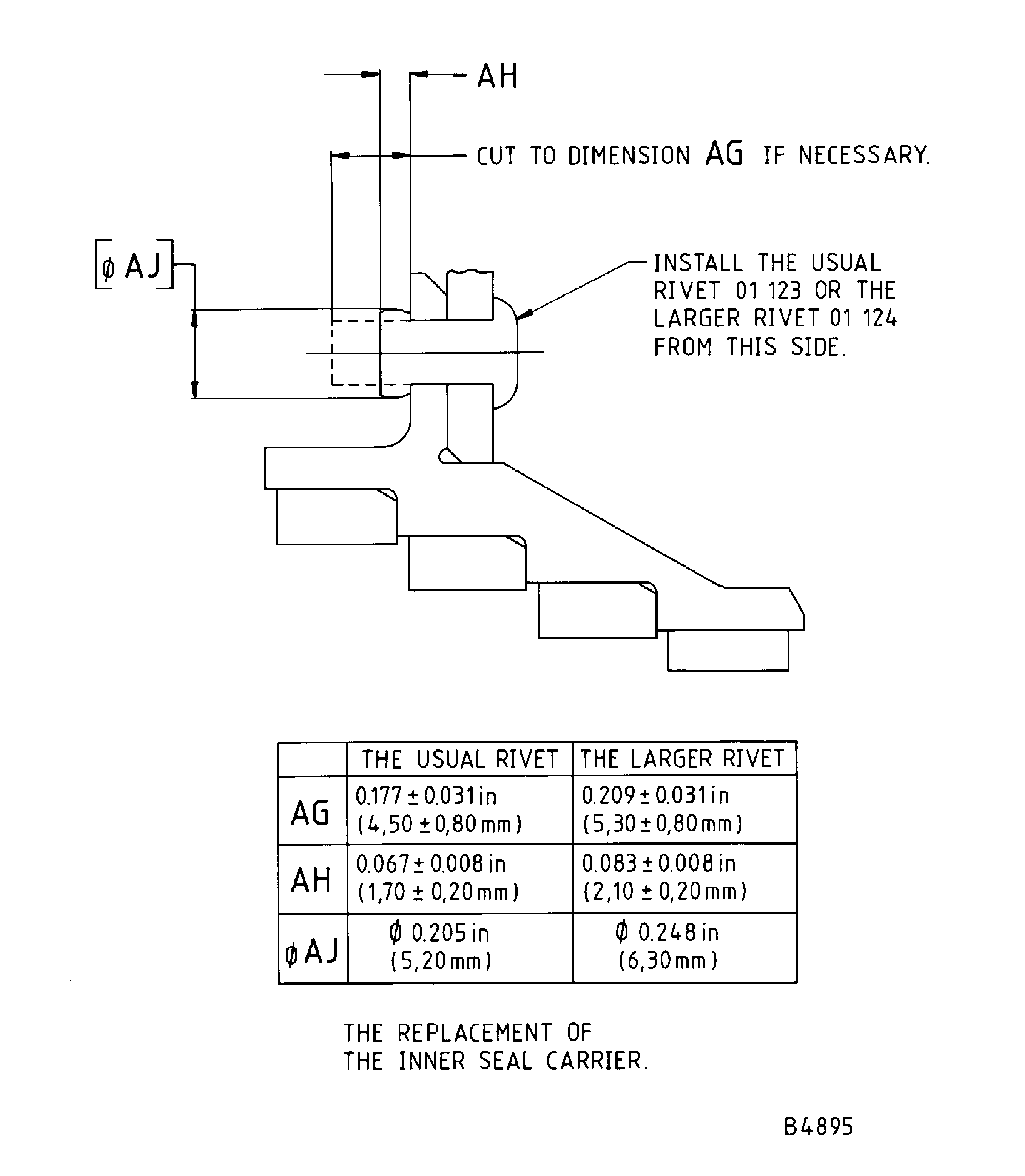 Repair Details and Dimensions - Assembly C