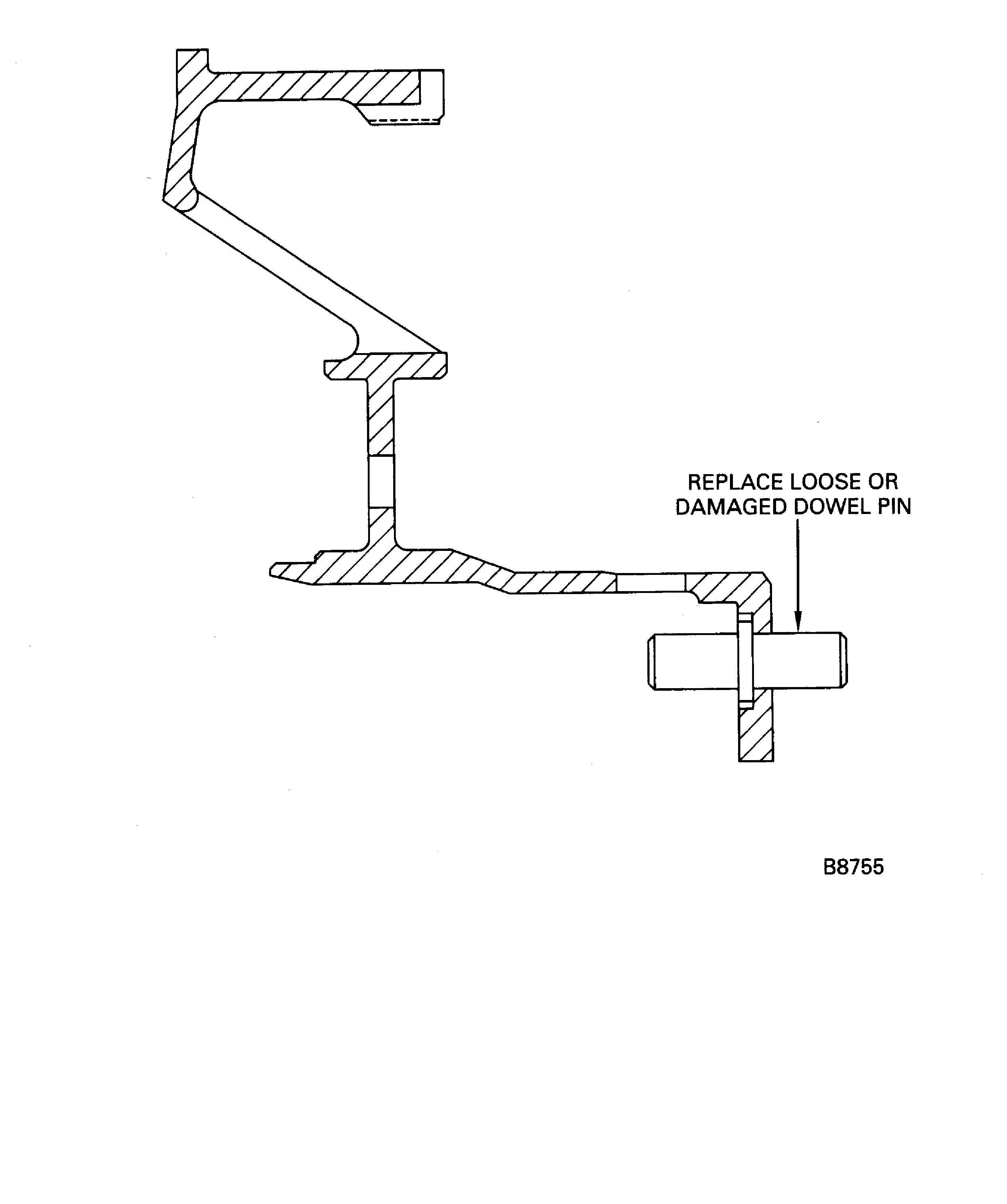 No. 4 bearing support assembly dowel
pin replacement