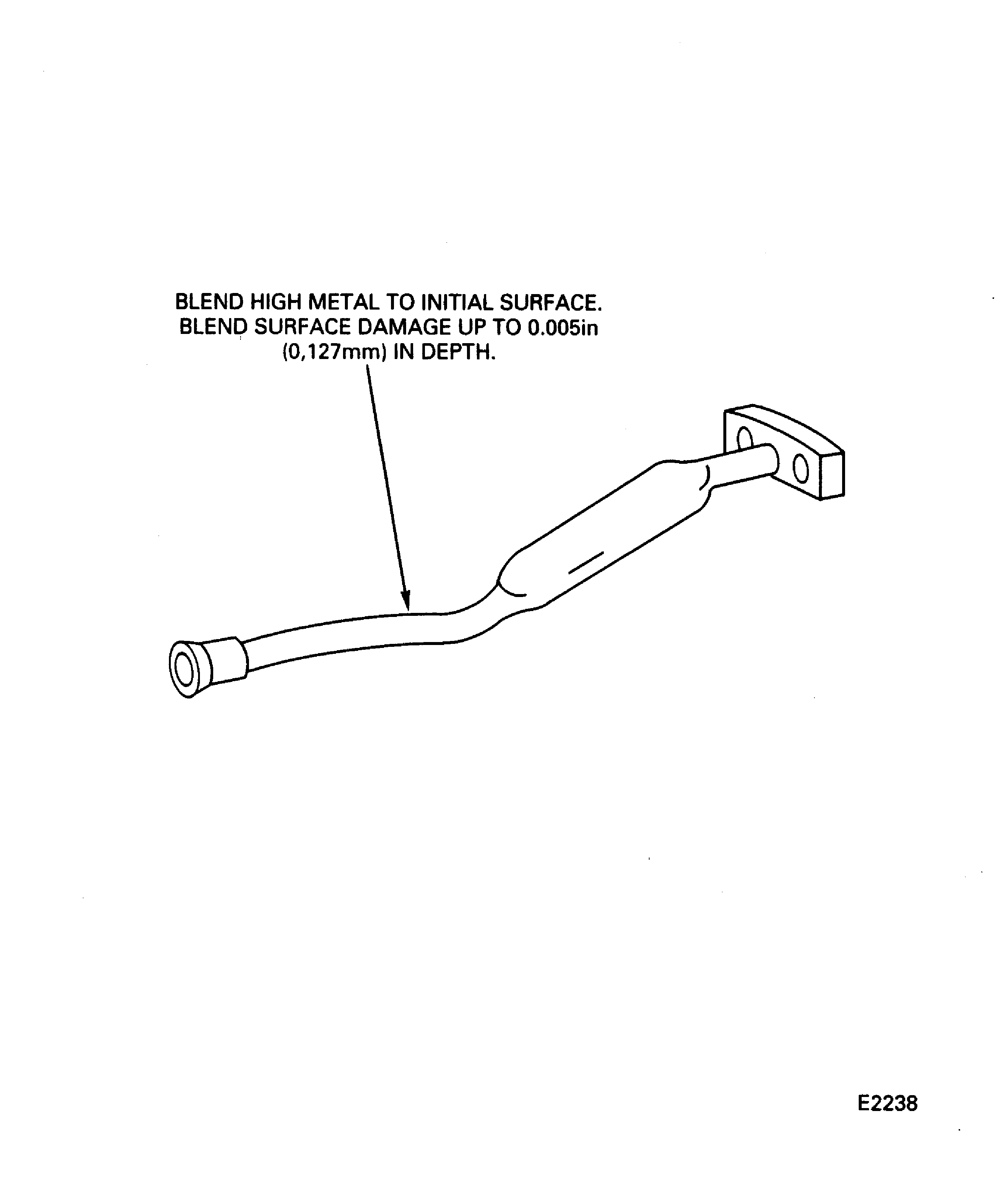 Thrust Balance Seal Vent Tube Blend Repair
