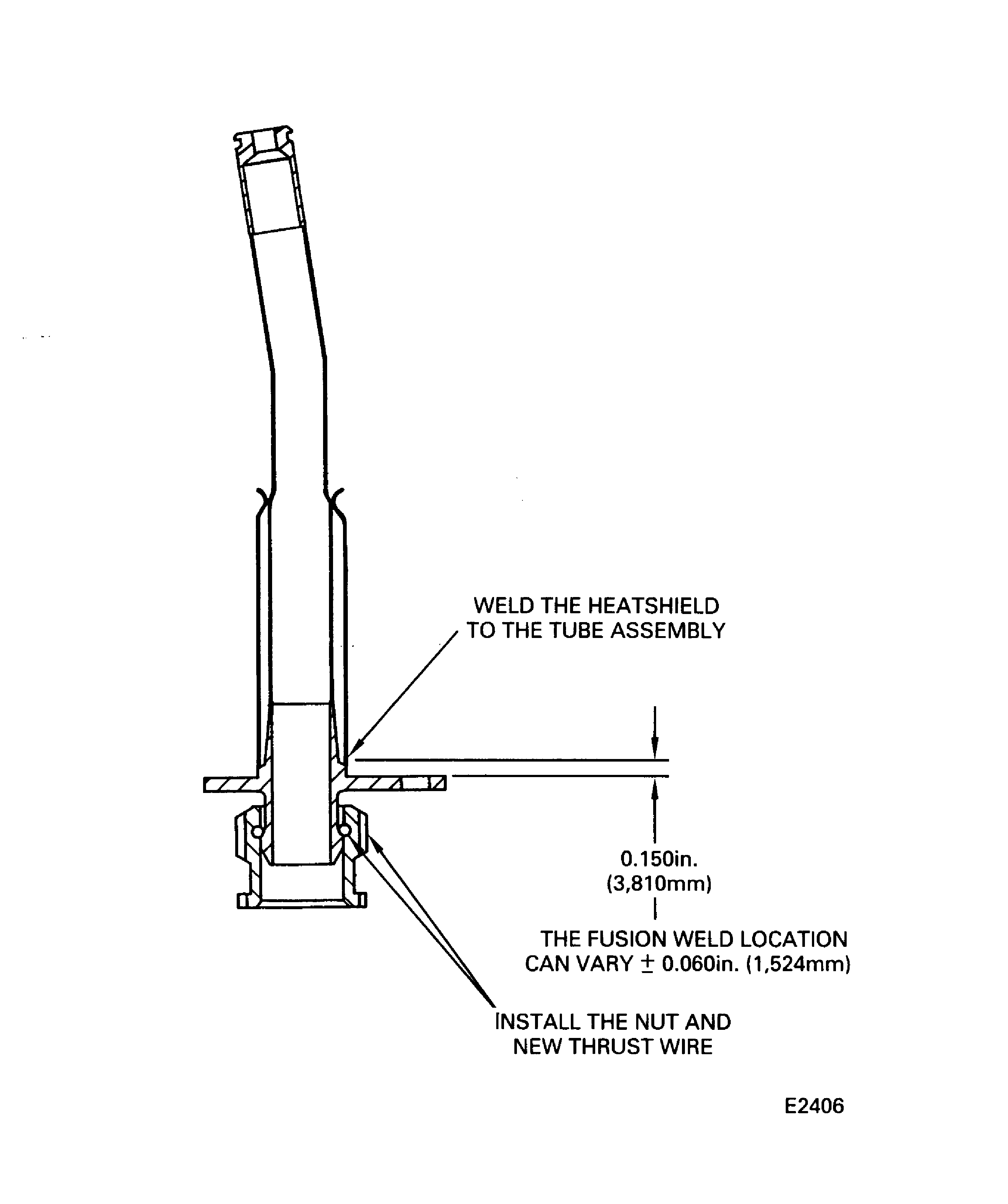 Install the No.4 Bearing Heatshield to the No.4 Bearing Cooling Tube