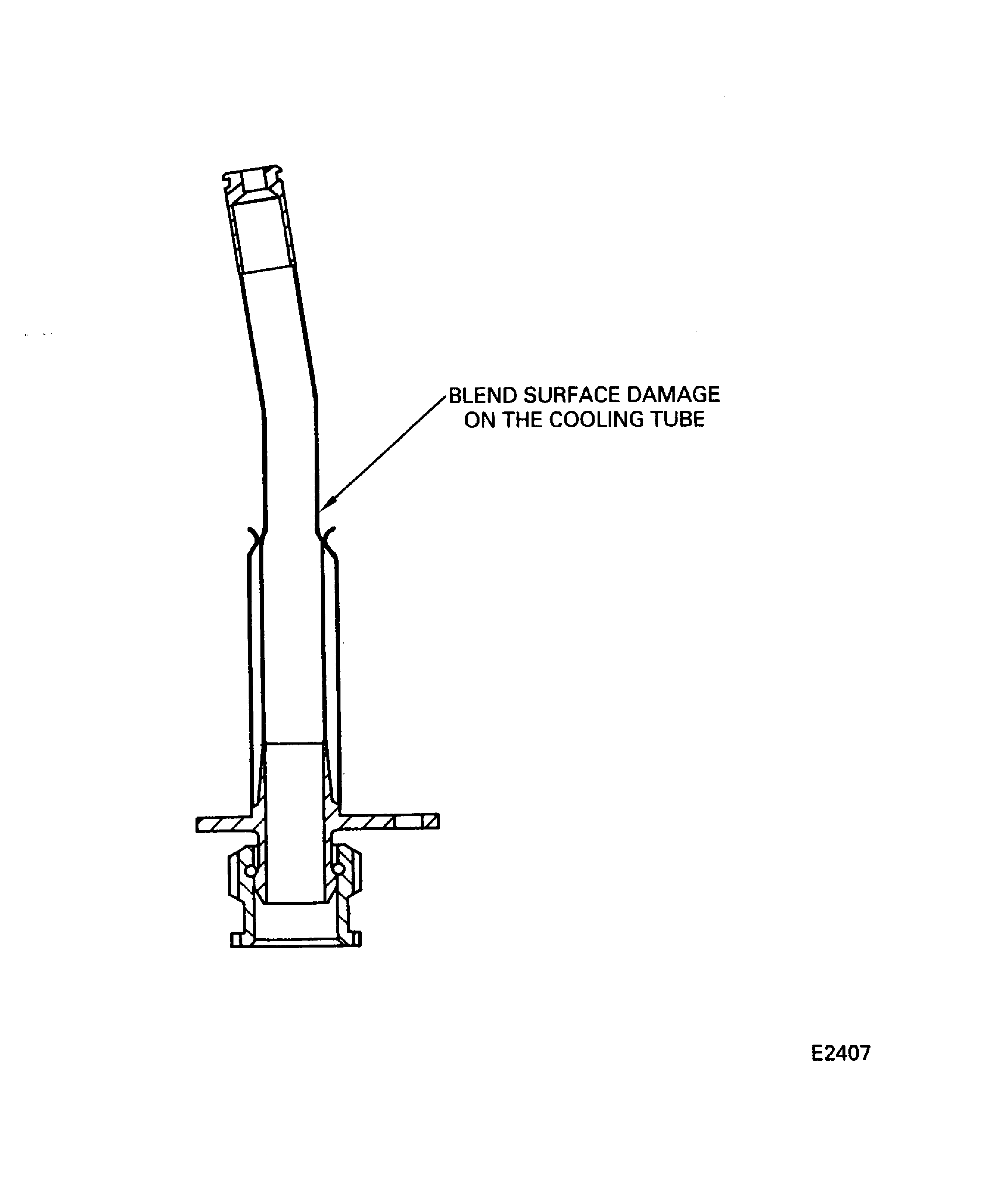 Blend the Surface Damage on the No.4 Bearing Cooling Tube