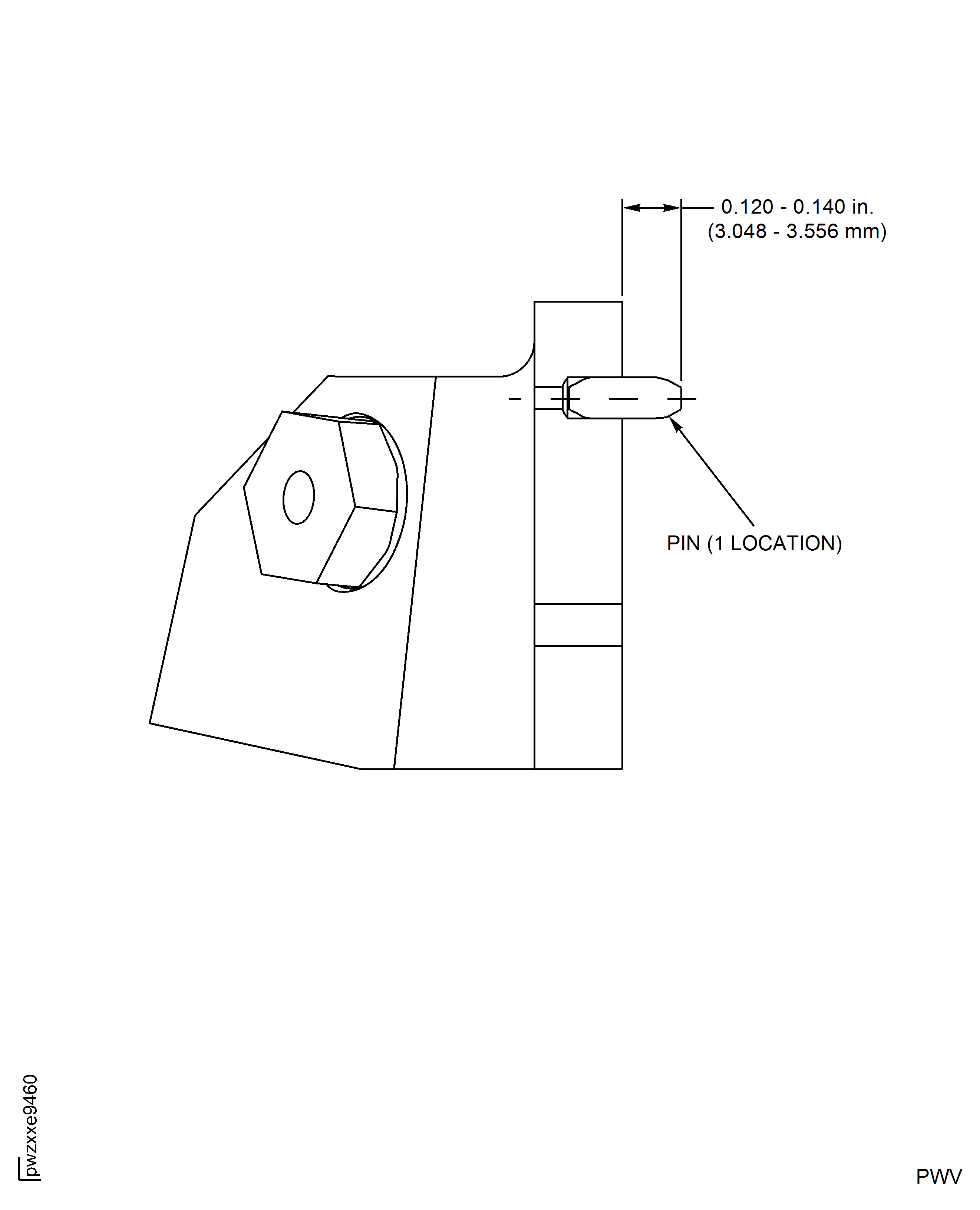 No. 4 Bearing Nozzle Housing Inspection Locations (Post SB 72-0629)