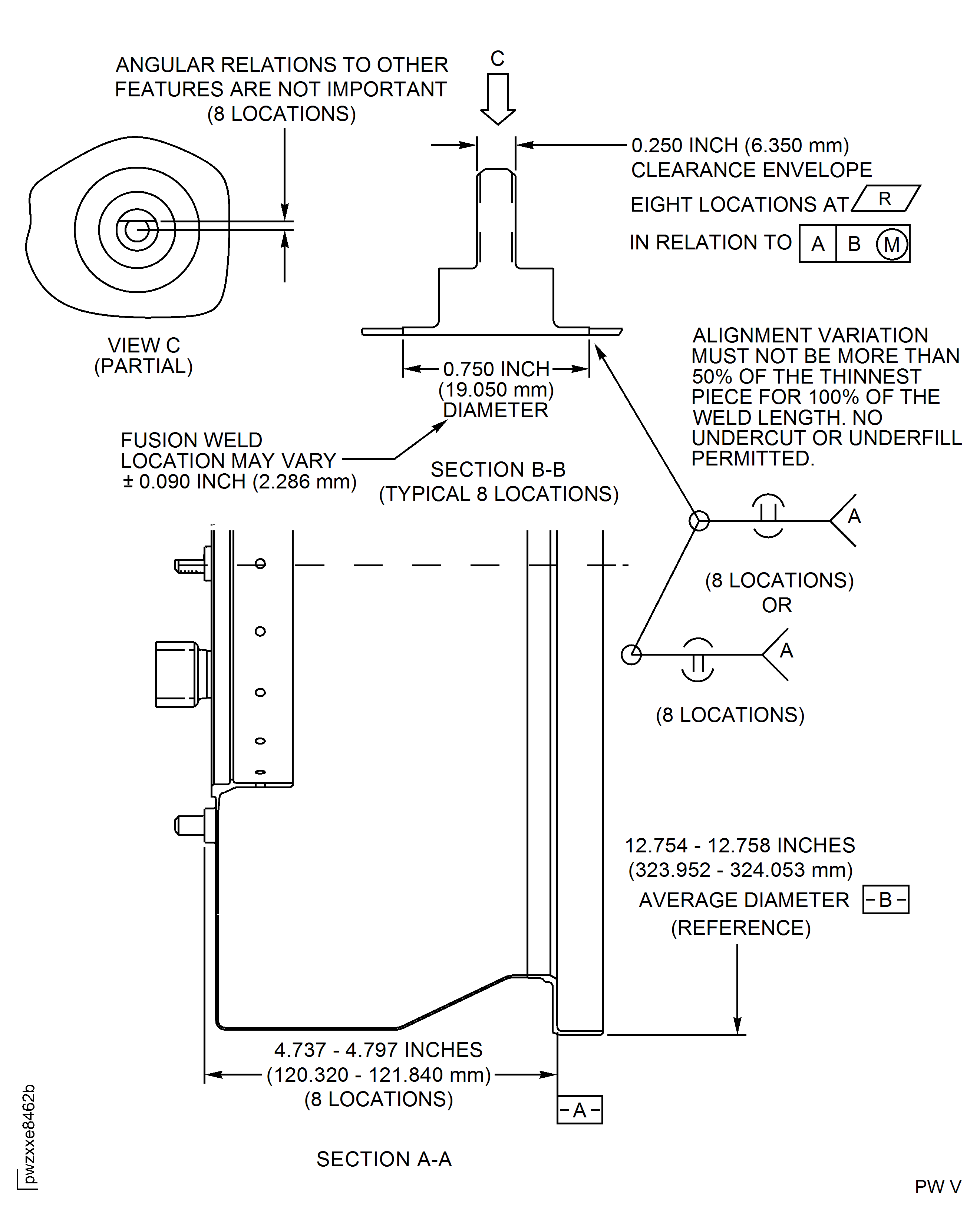 Repair Details and Dimensions