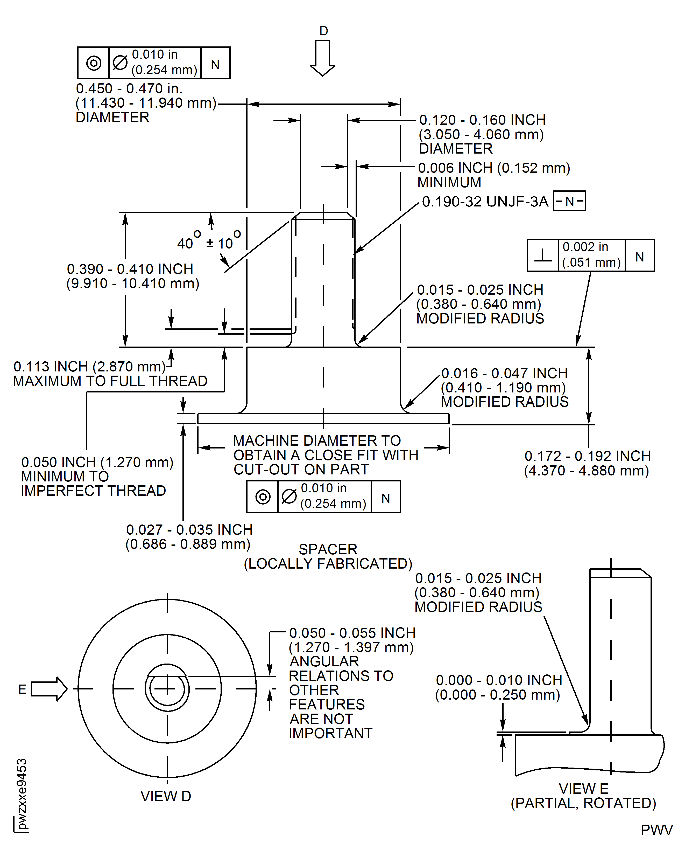 Repair Details and Dimensions