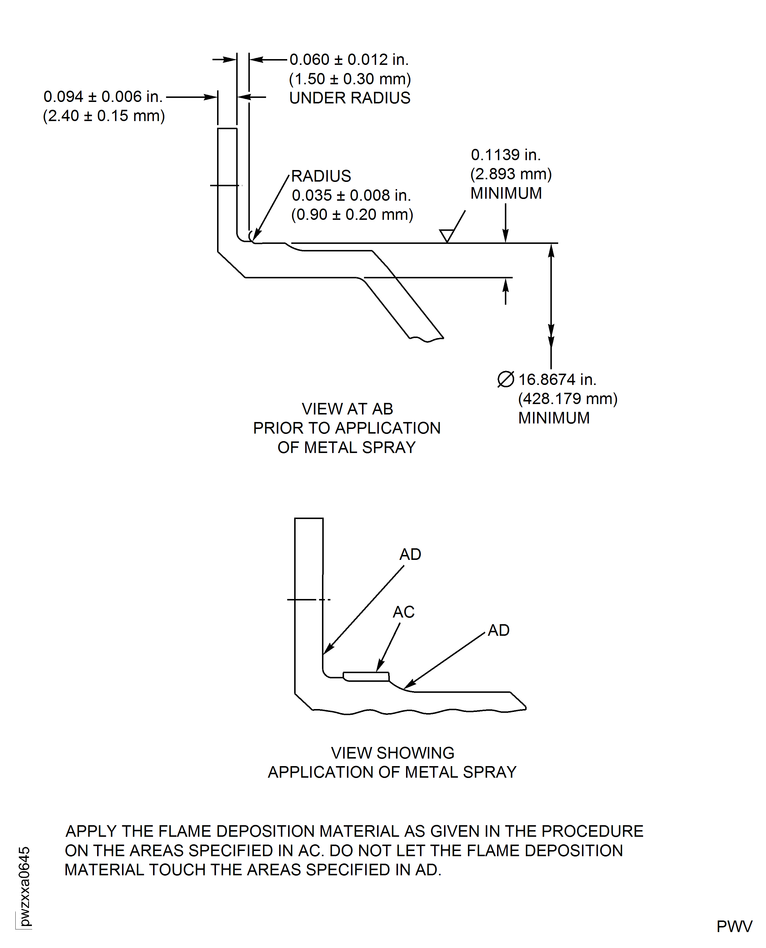 Repair Details and Dimensions - Assembly B
