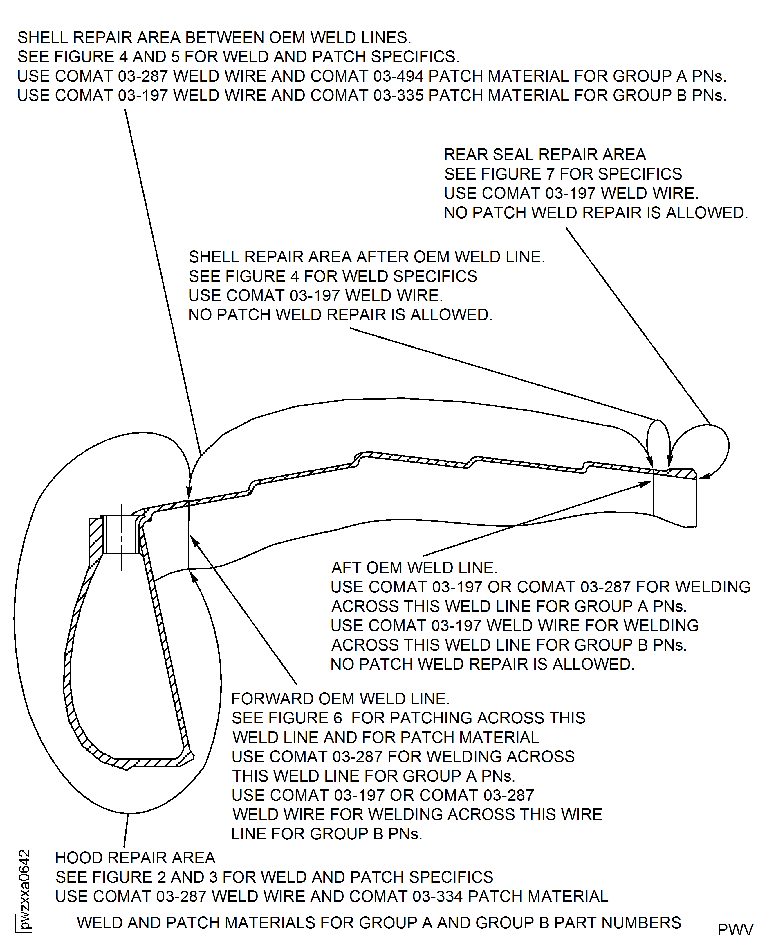 Repair Details and Dimensions