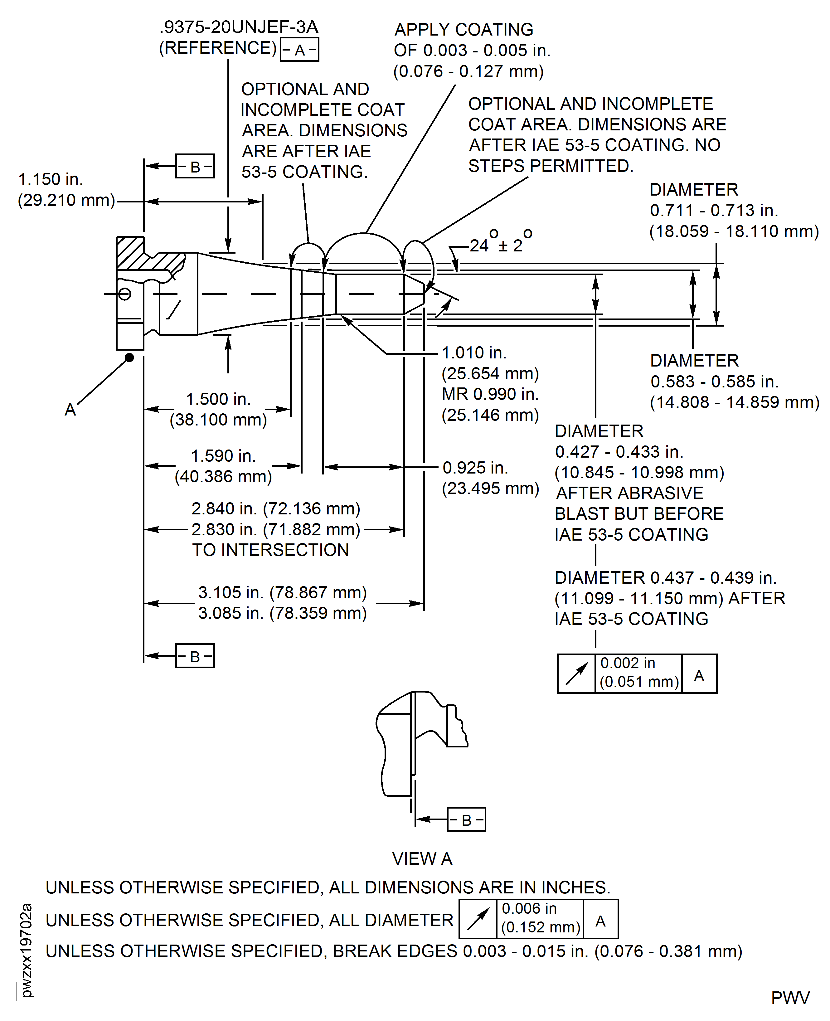 Repair Details and Dimensions
