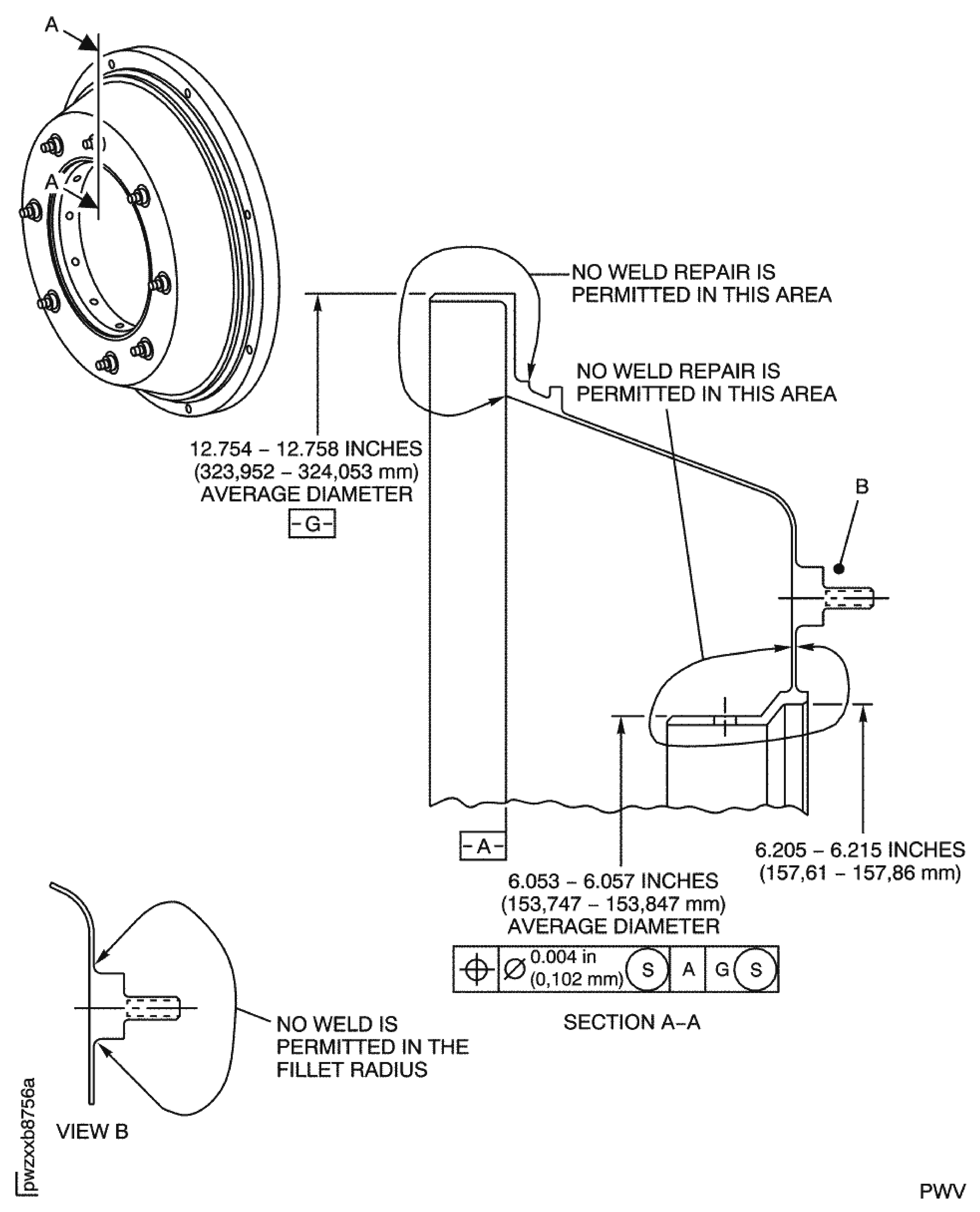 Repair Details and Dimensions