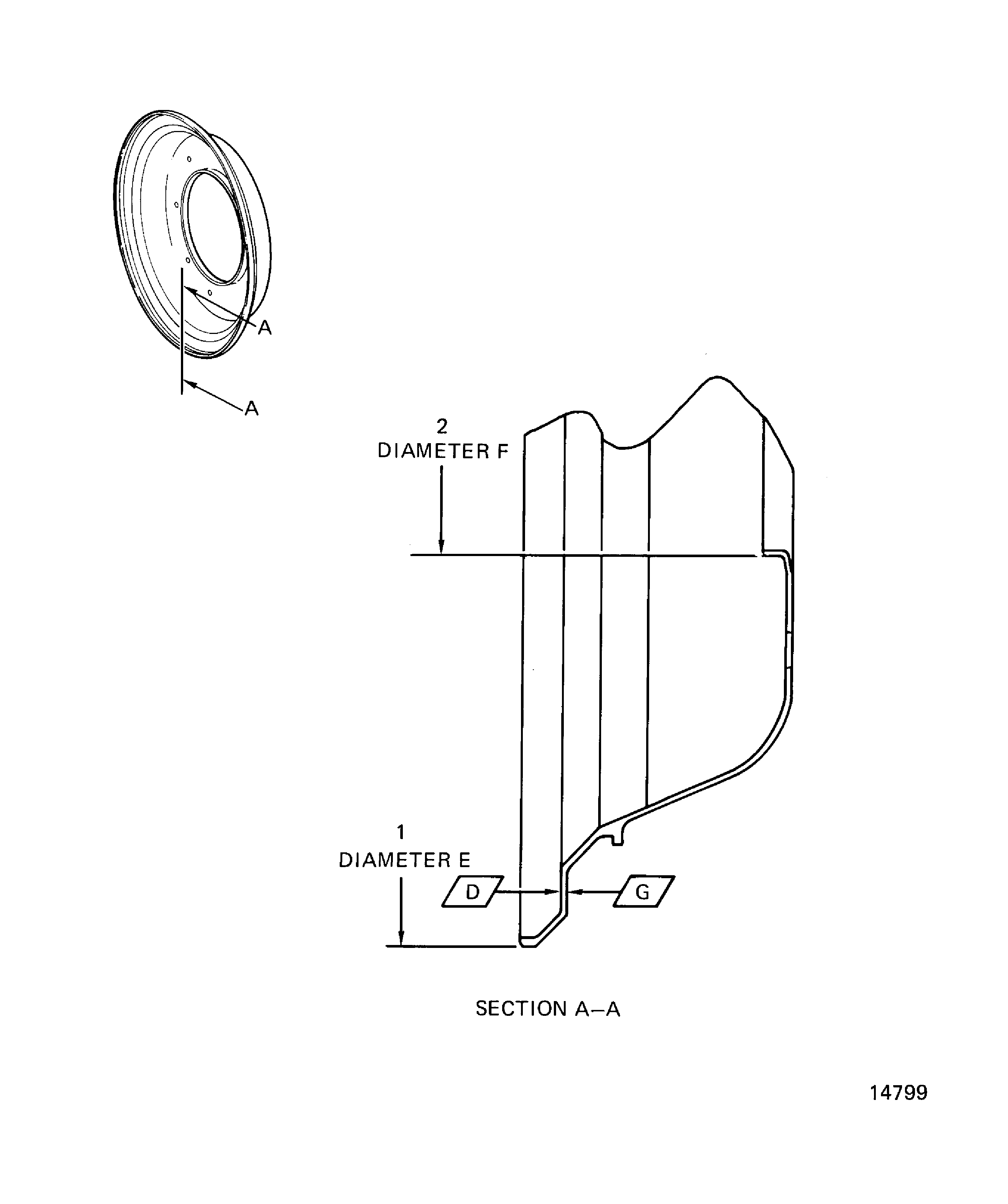 No. 4 bearing heat shield inspection locations