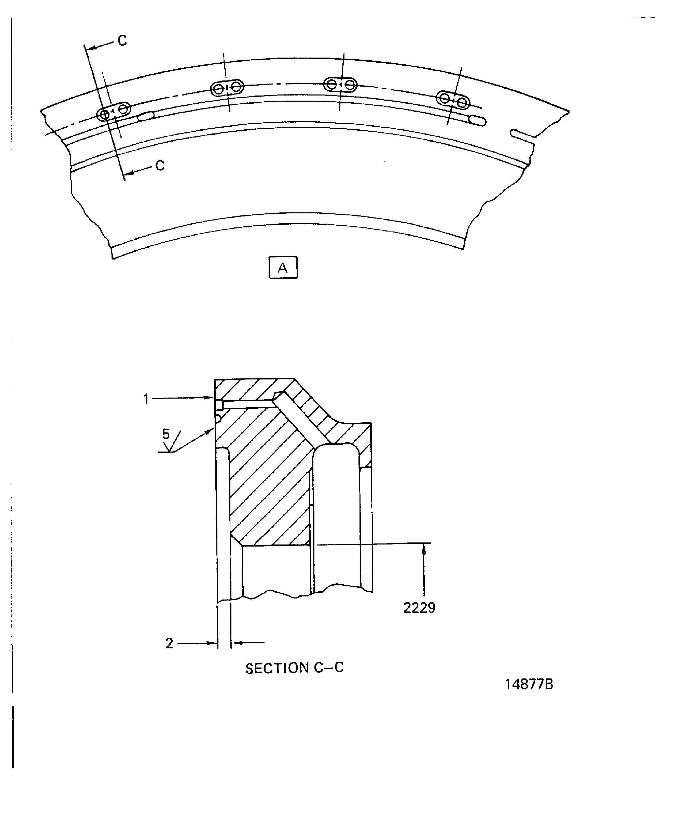 No. 4 Bearing front seal seat inspection locations