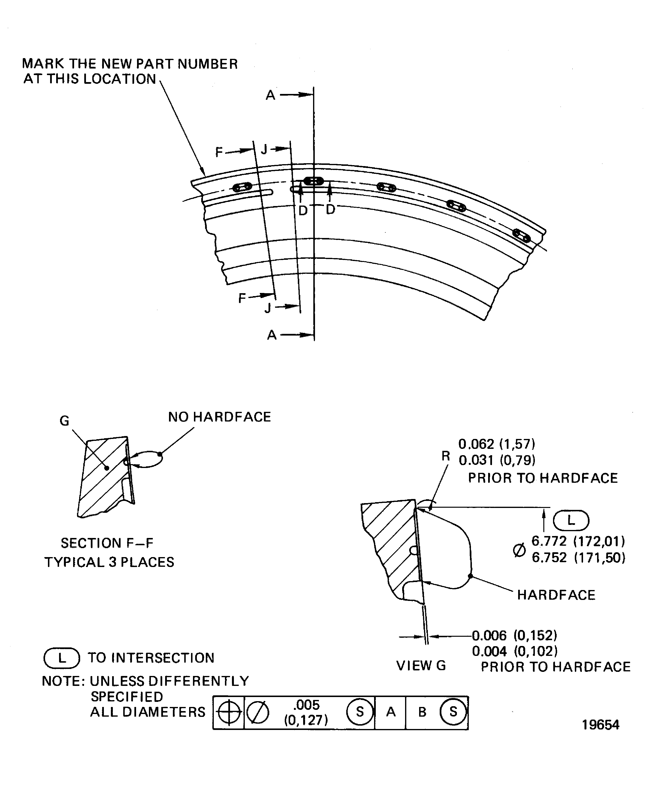 Modification of the No. 4 bearing rear seal seat