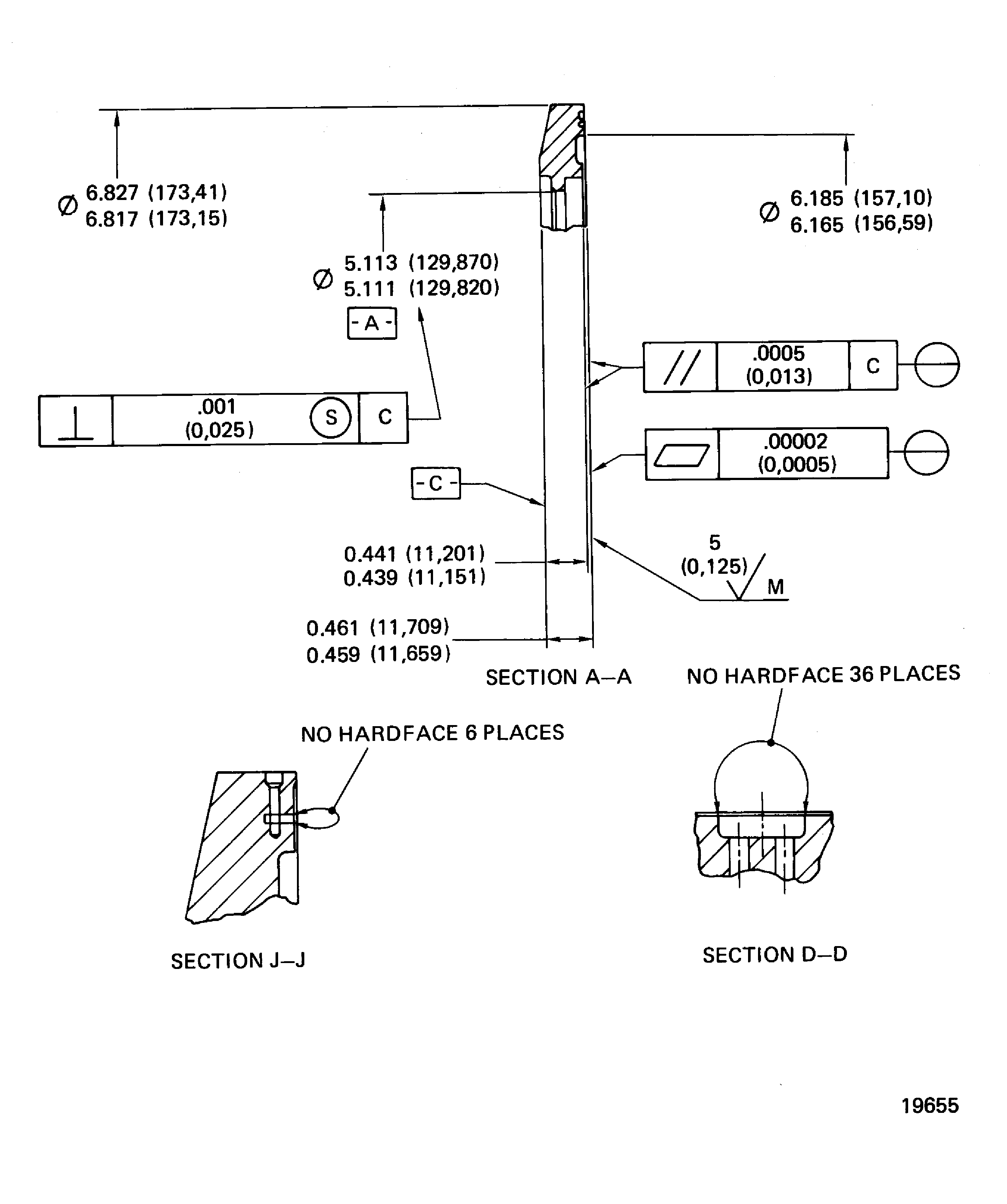 Modification of the No. 4 bearing rear seal seat