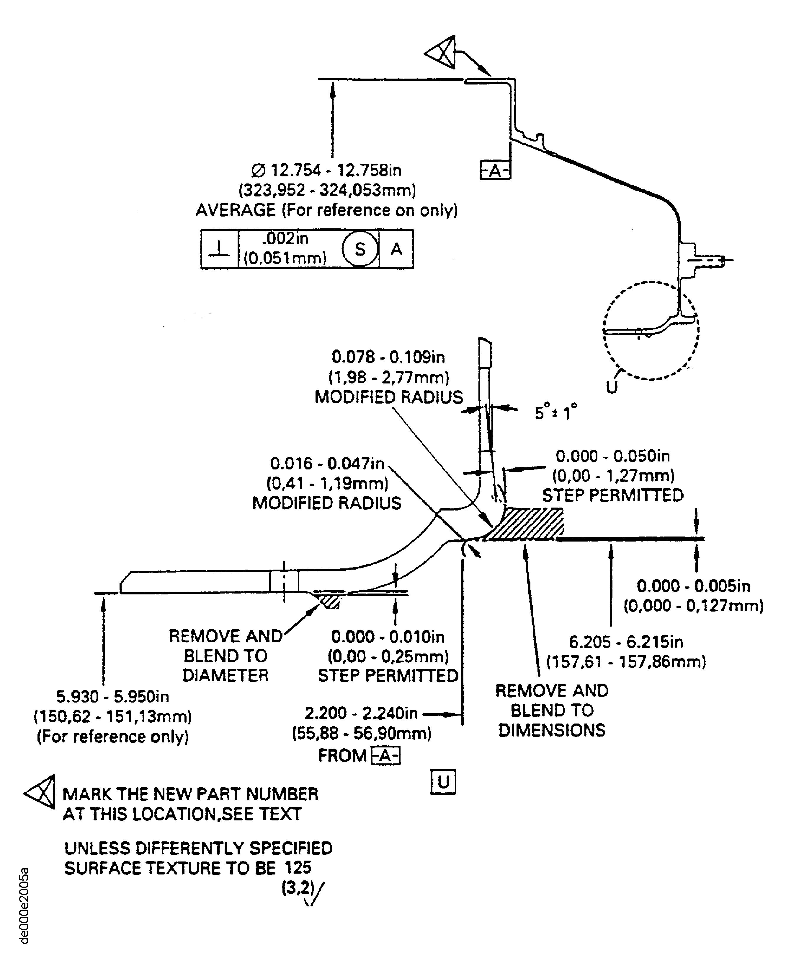 Rework of the No. 4 bearing rear cooling duct