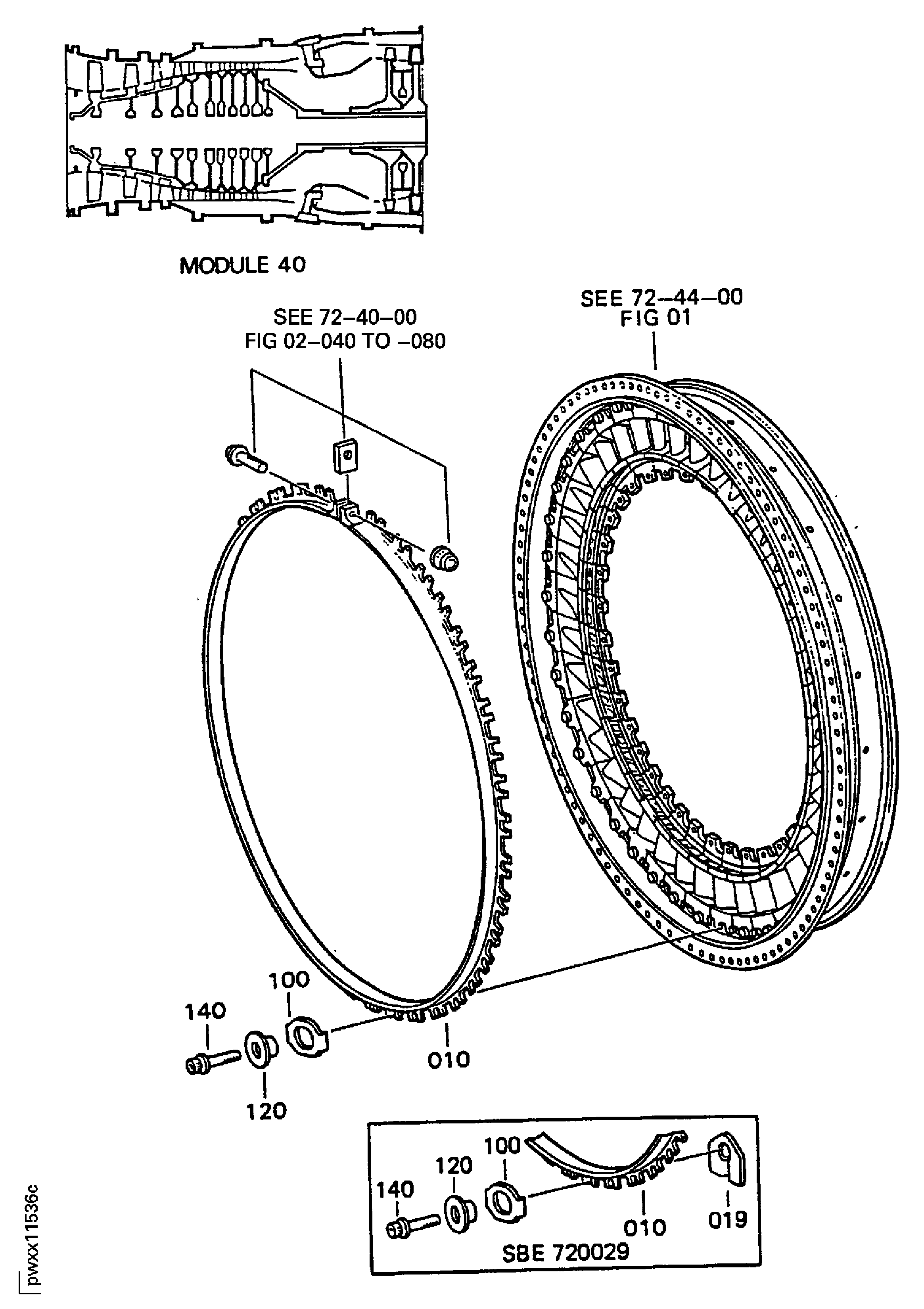 STAGE 1 HPT OUTER SEAL ASSEMBLY