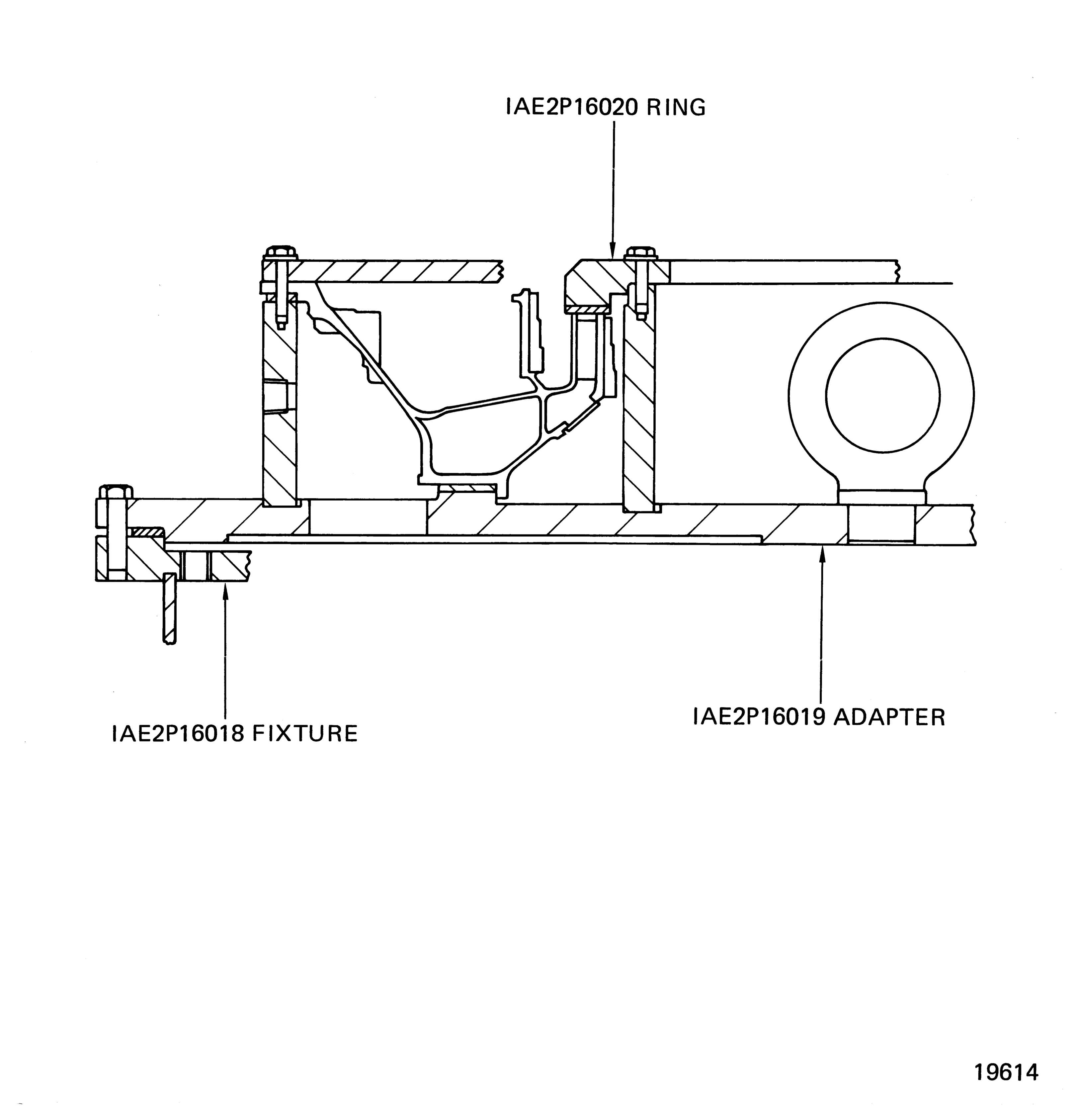Stage 1 HPT Cooling Duct Installation on the IAE 6P16080 Airflow Test Bench