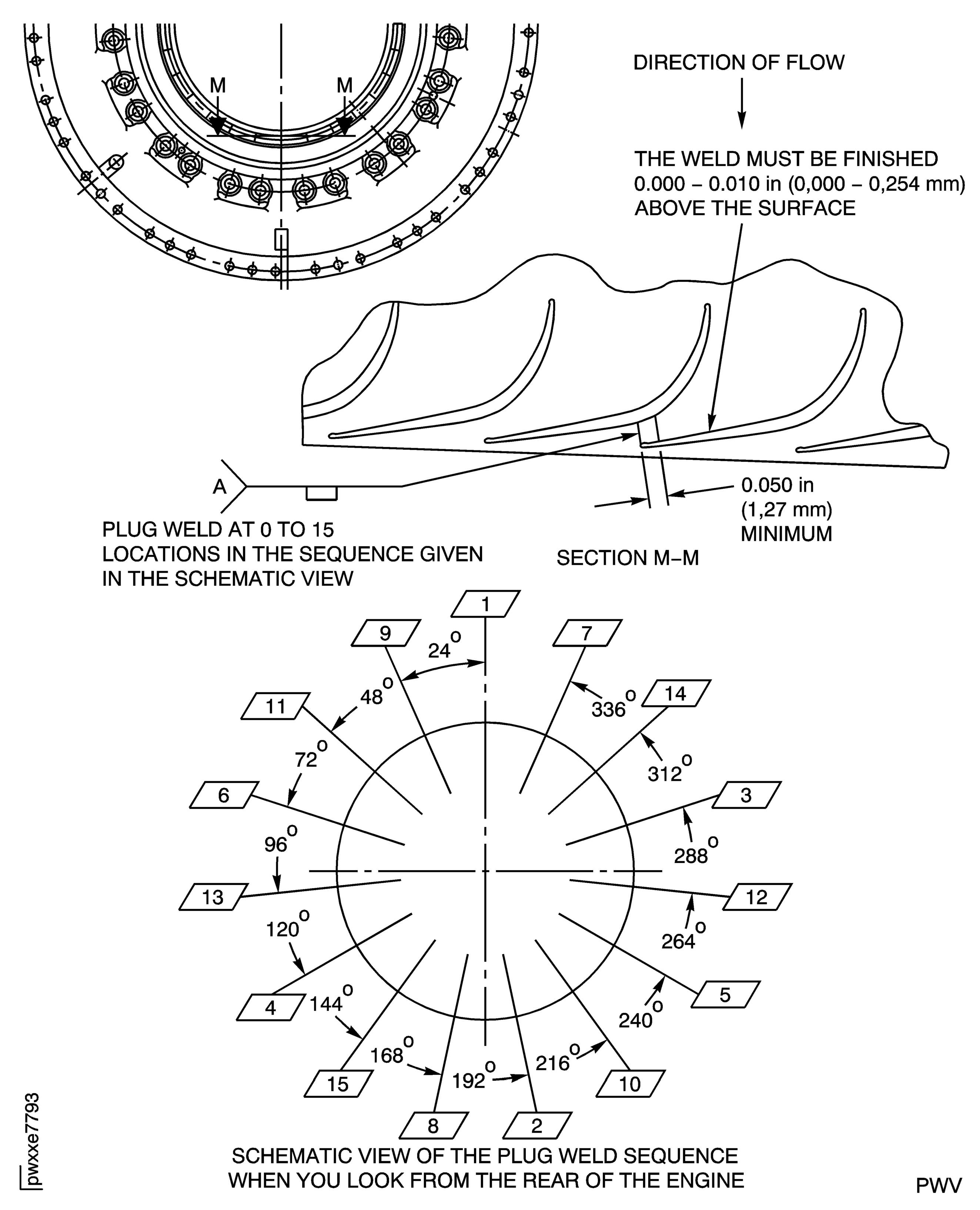Repair Details and Dimensions (PN 2A3487-01 and 2A3914-01)