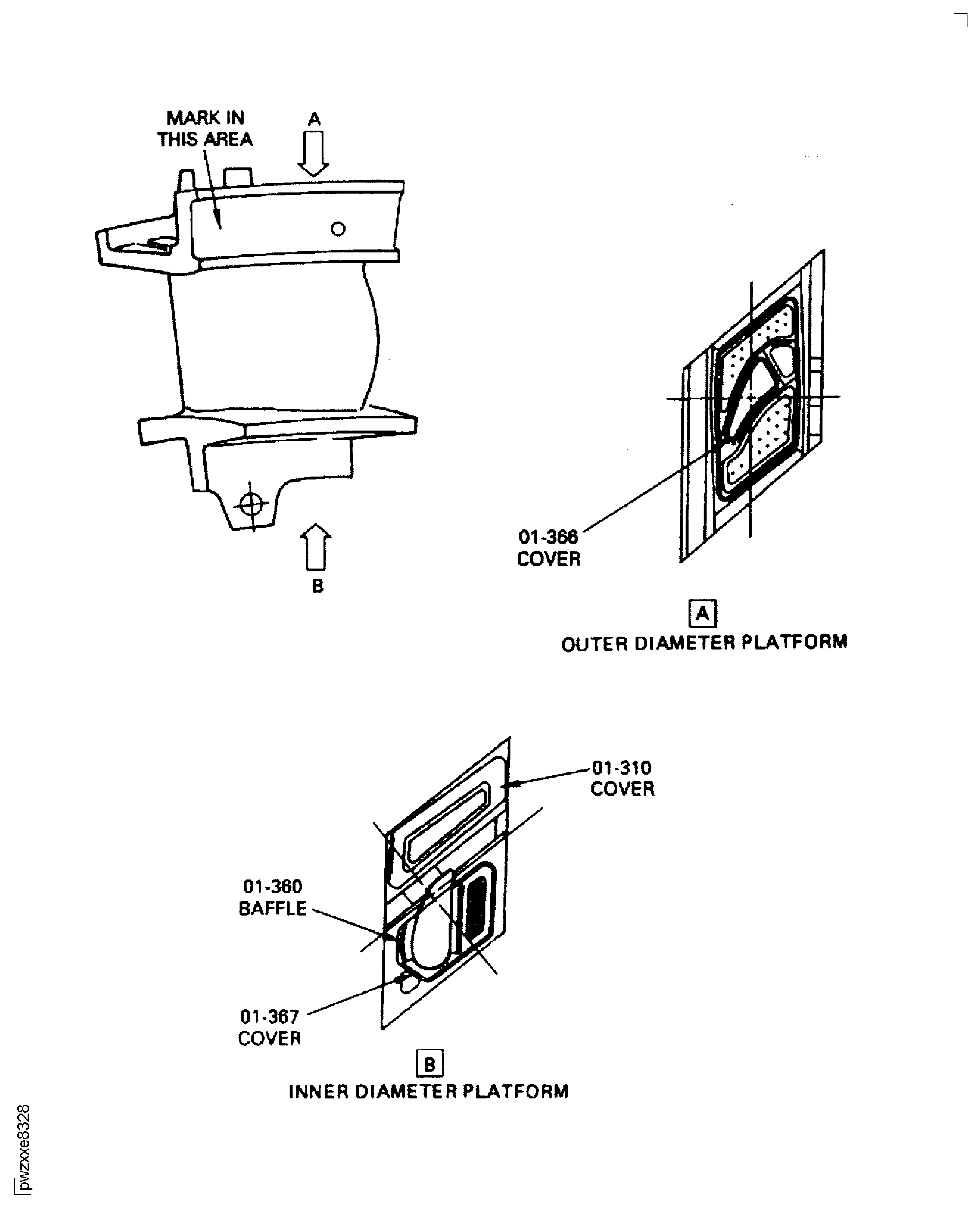 Stage 1 HPT Vane Assembly Cooling Air Holes