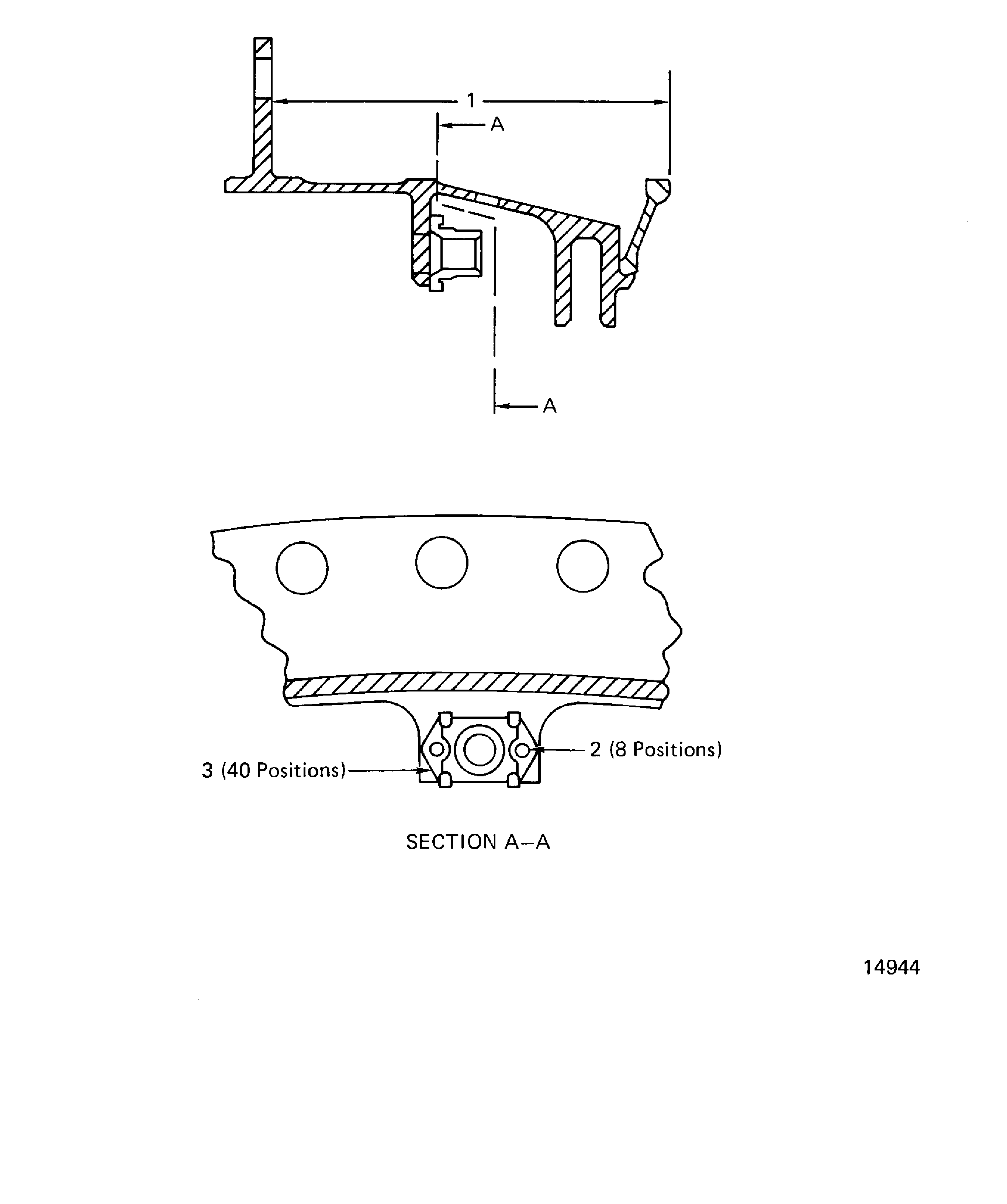 Stage 1 HPT Support Assembly Inspection Locations
