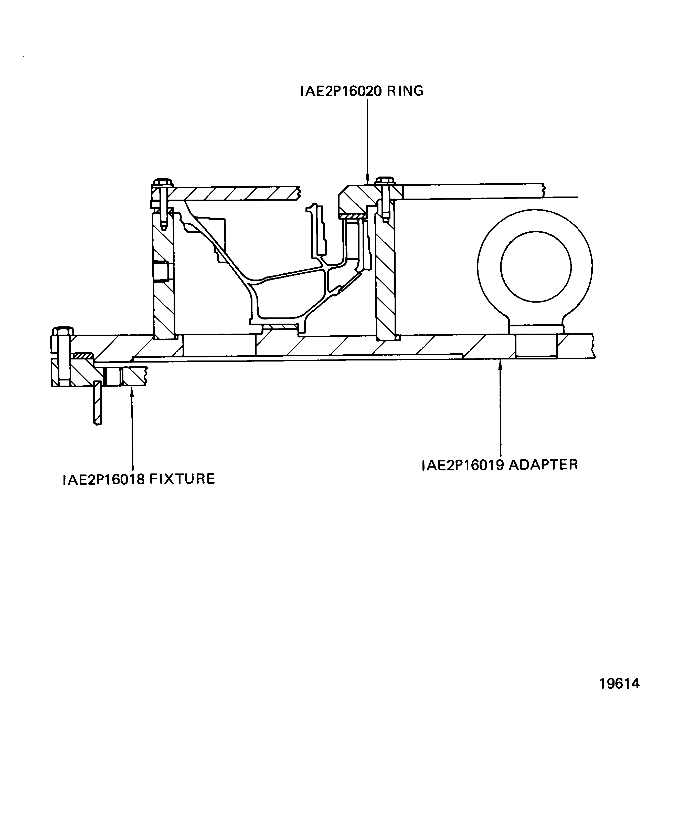Stage 1 HPT Cooling Duct Installation on the IAE 6P16080 Airflow Test Bench