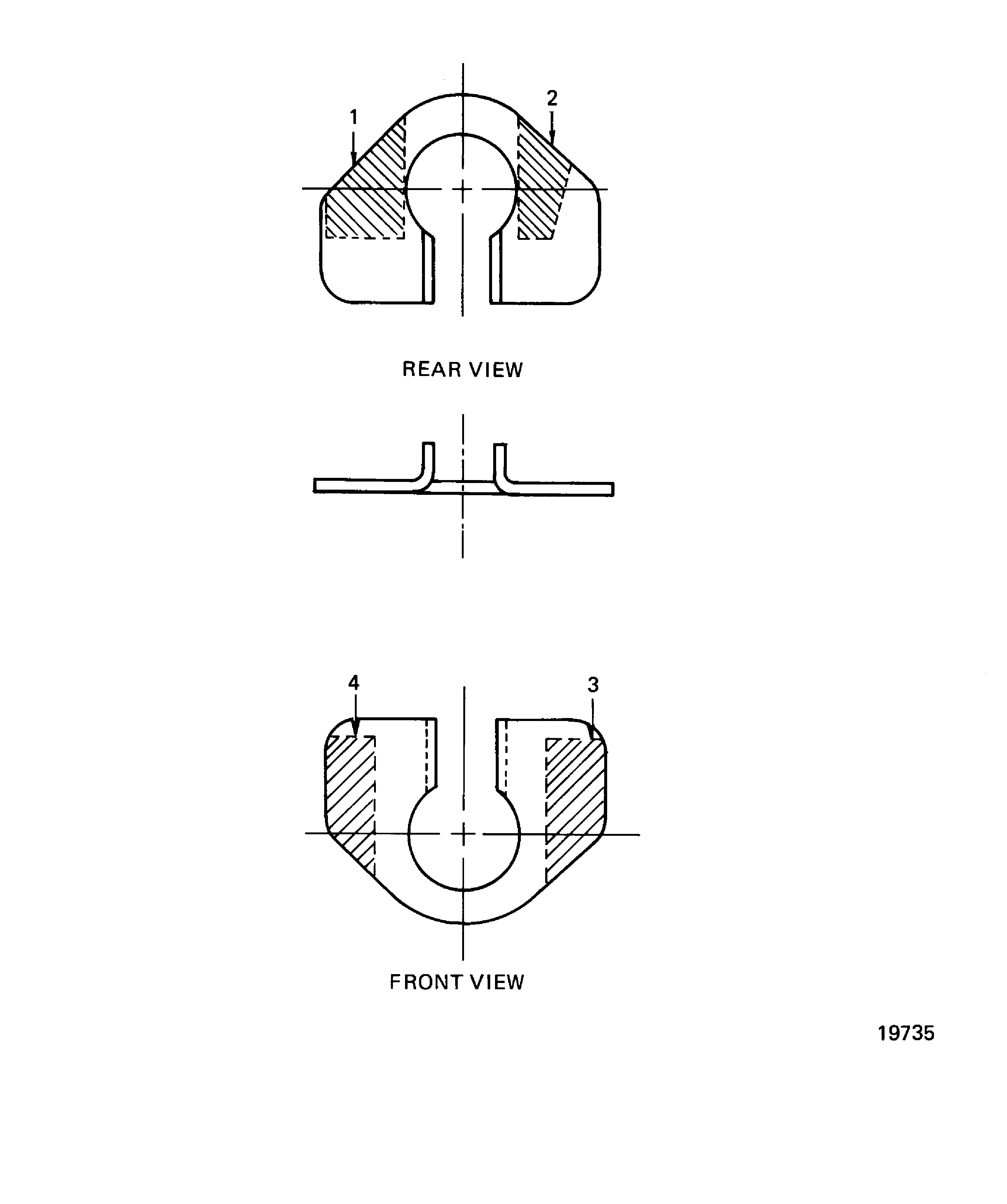 Stage 1 HPT Spacer Inspection Locations