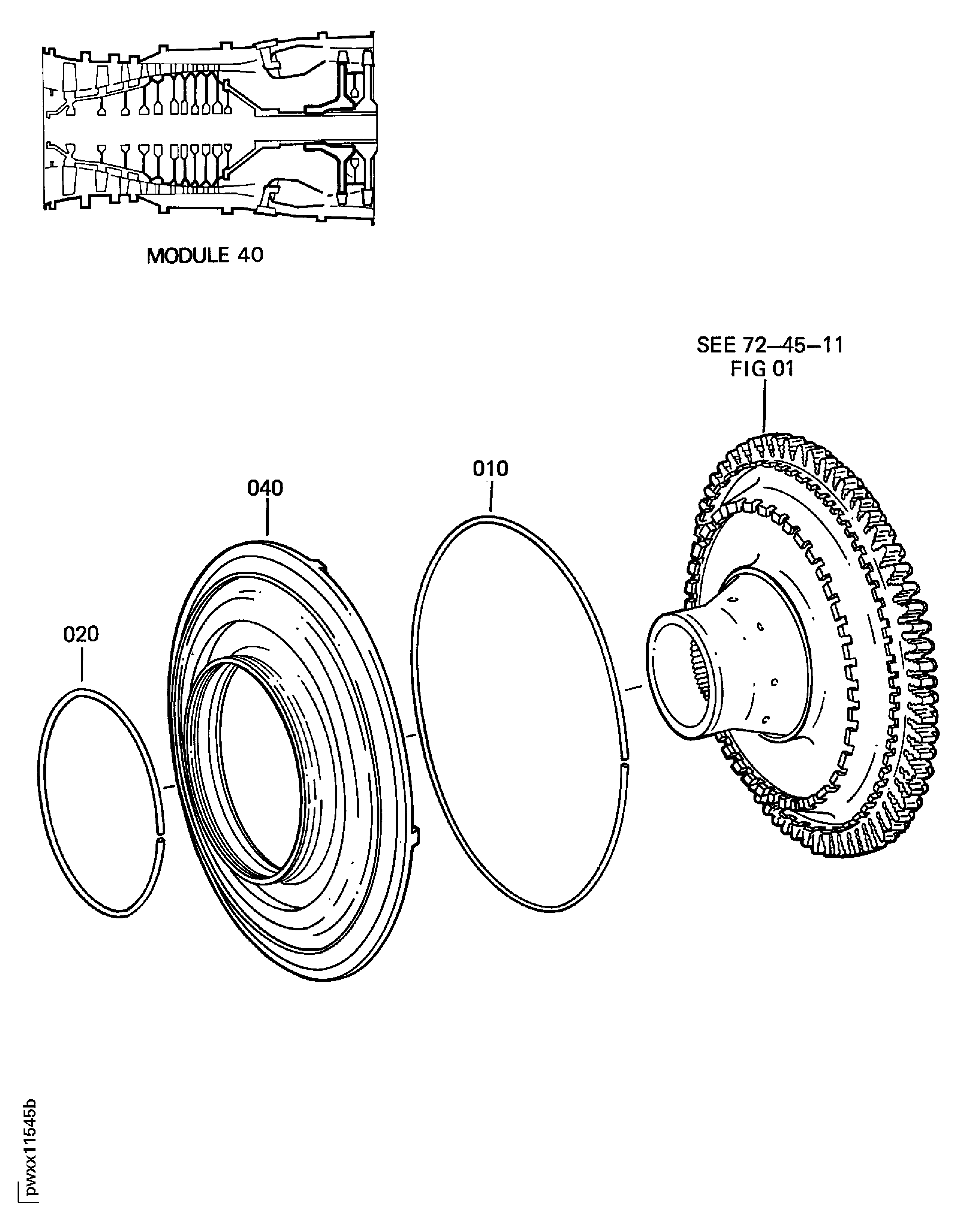 STAGE 1 HPT AIR SEAL (OUTER)