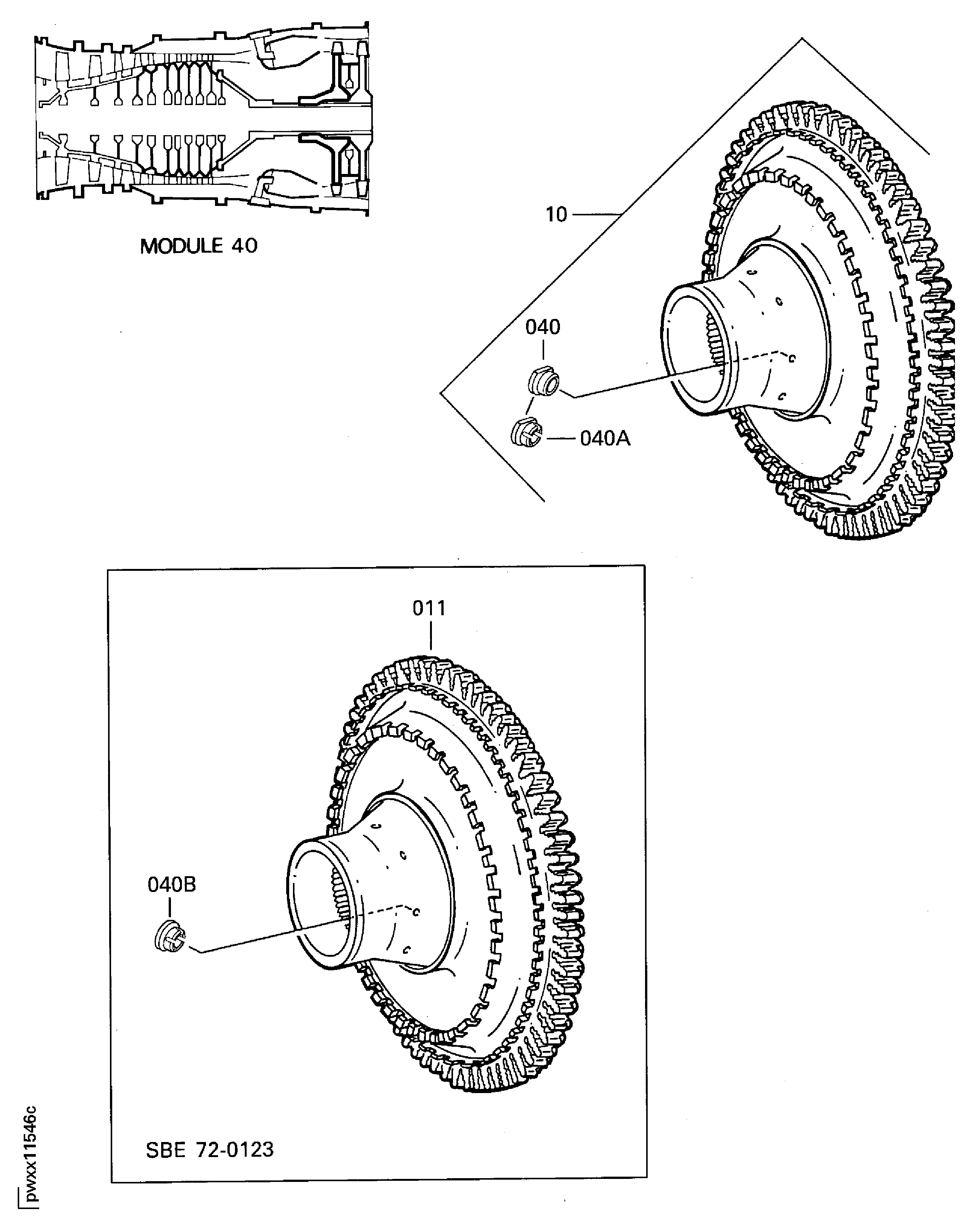 STAGE 1 TURBINE HUB