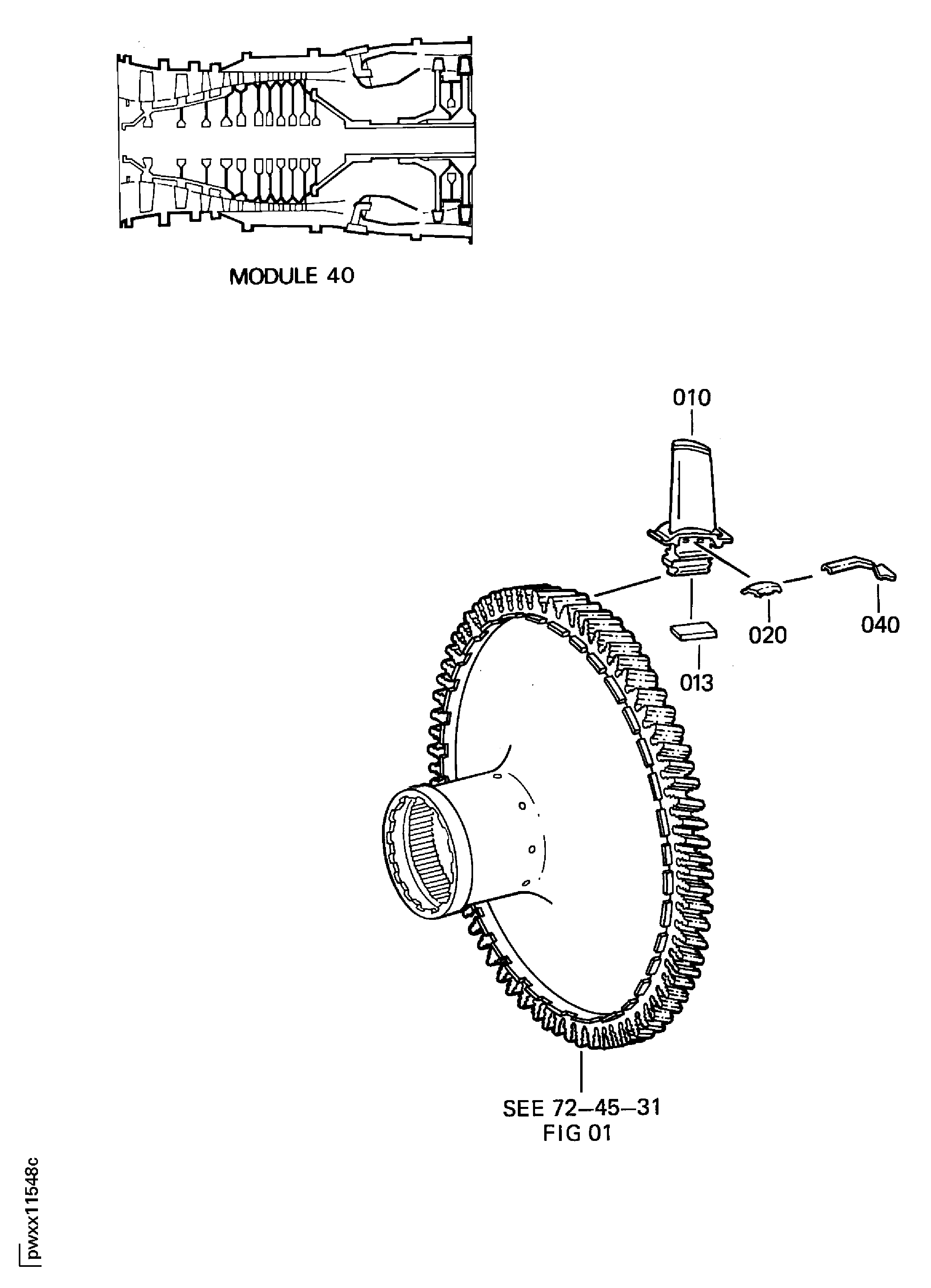 STAGE 2 HPT BLADE ASSEMBLY