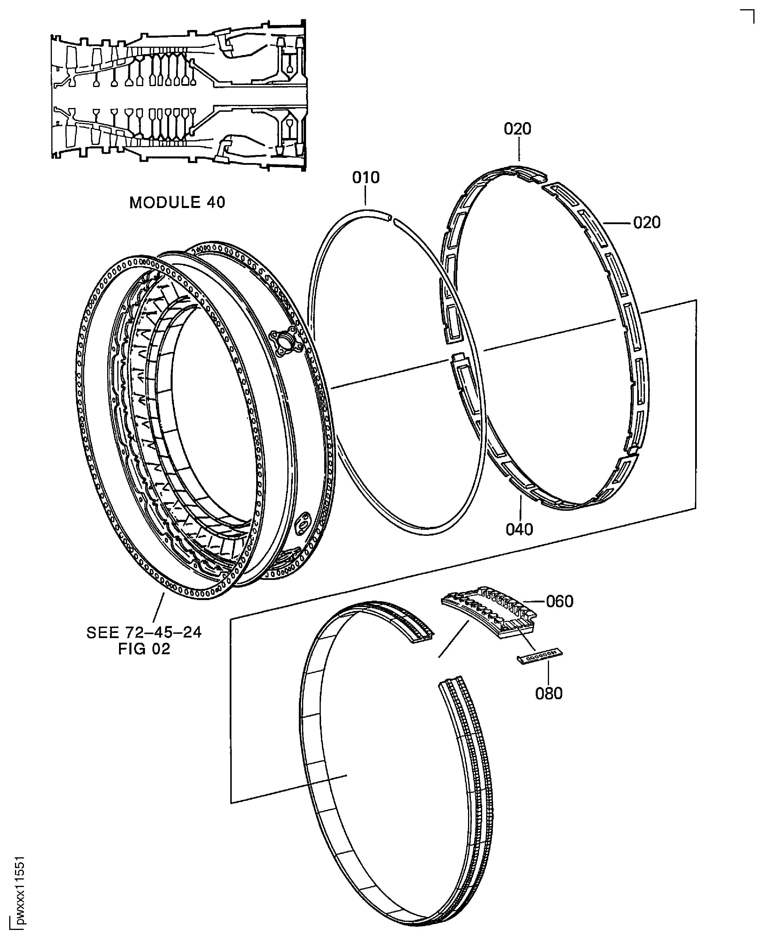 STAGE 2 HPT DUCT SEGMENT