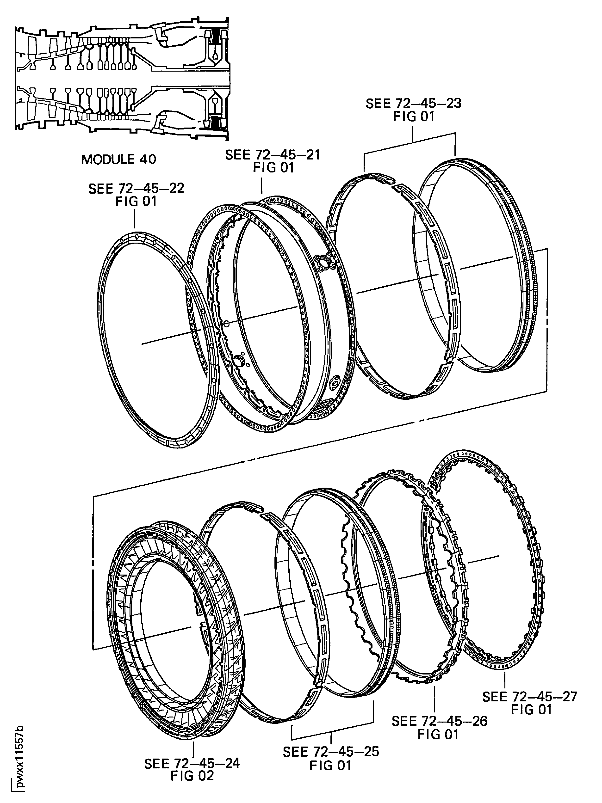 HPT CASE AND VANE ASSEMBLY