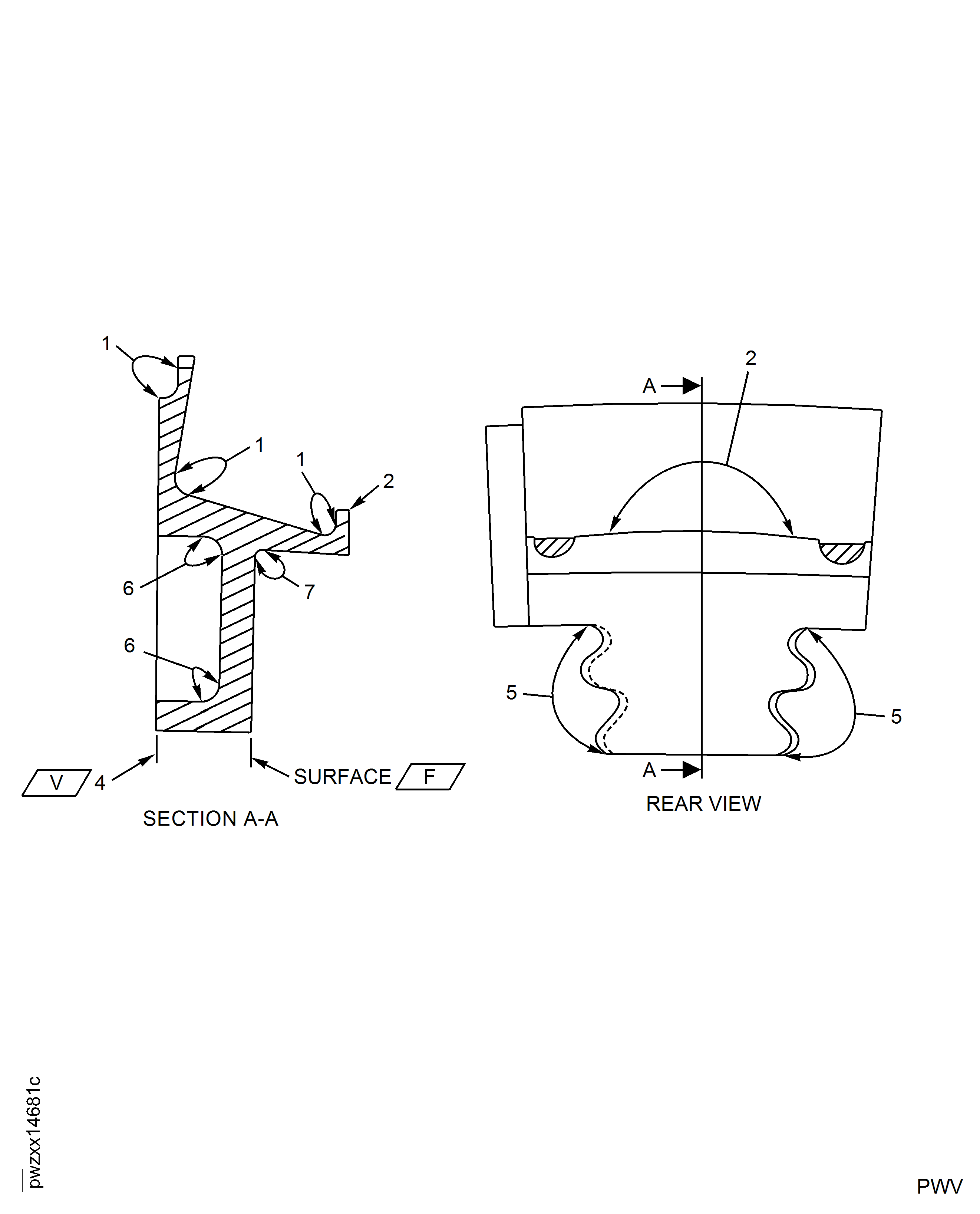 Stage 1 HPT Air Seal Inspection Locations