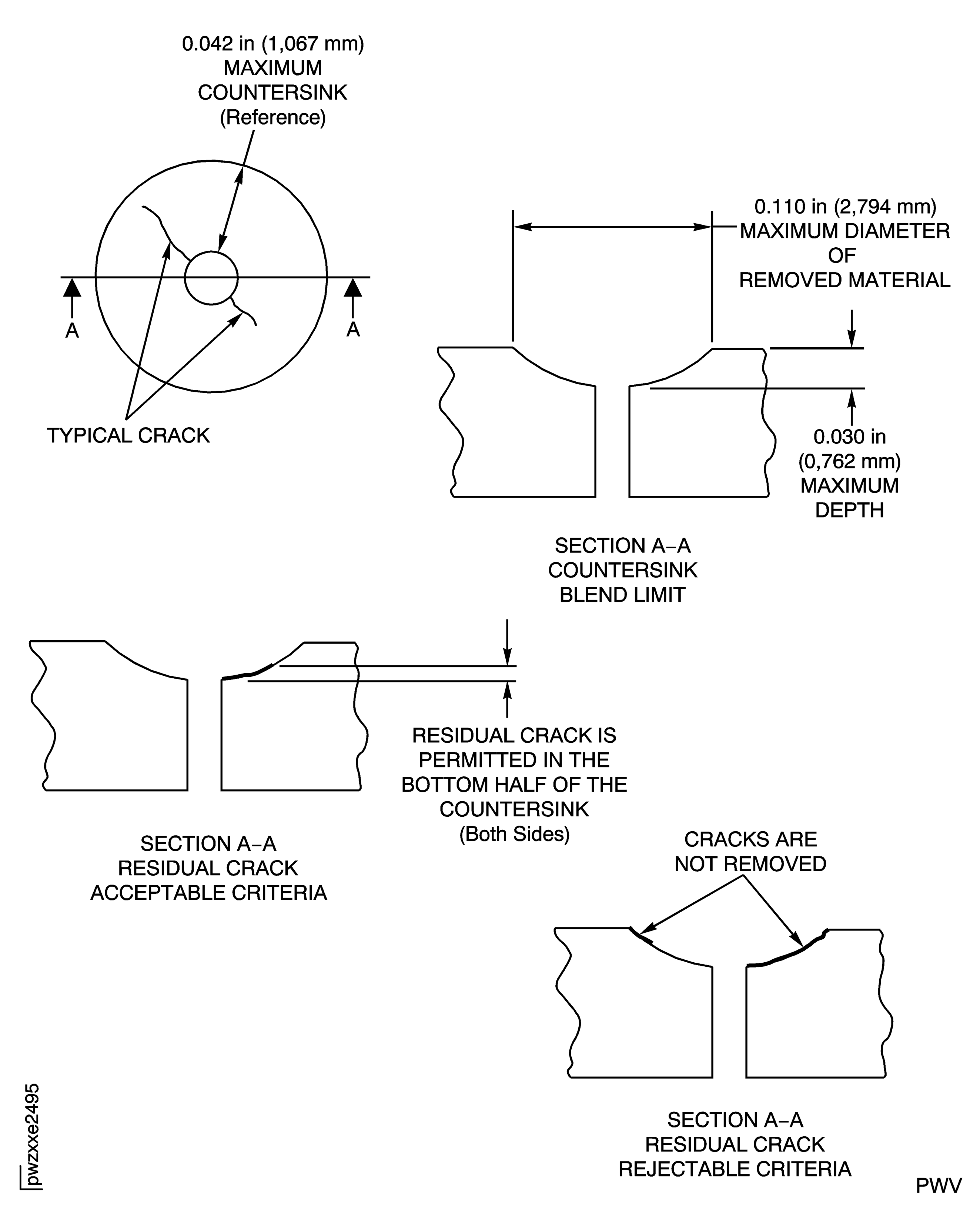 Stage 1 HPT blade cooling hole crack removal