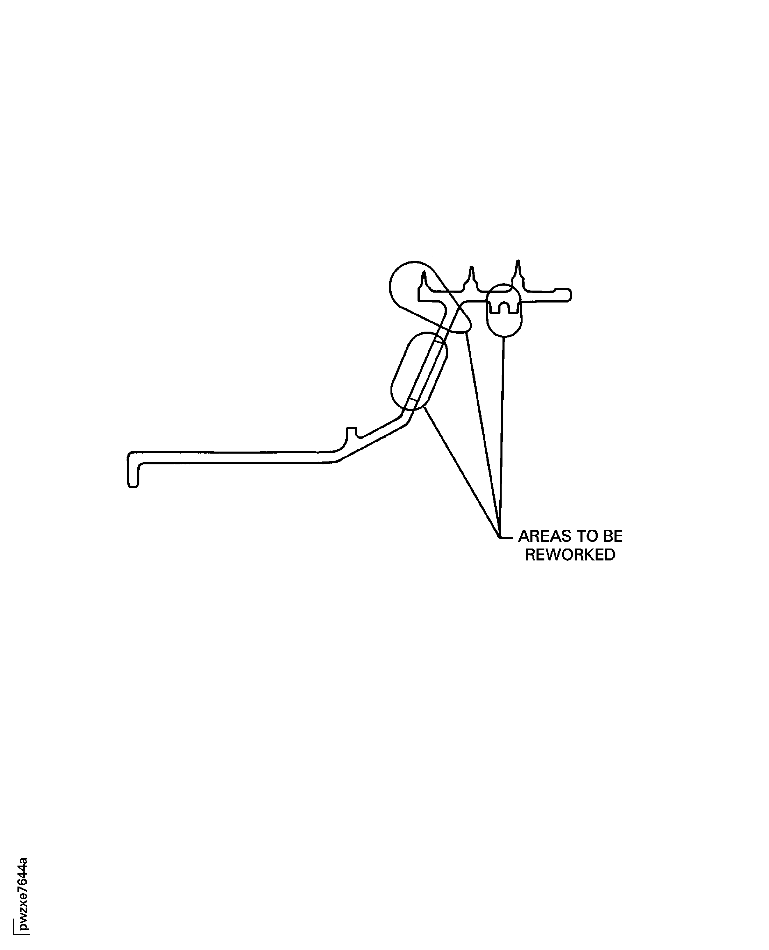 Rework areas of the stage 1 HPT air seal