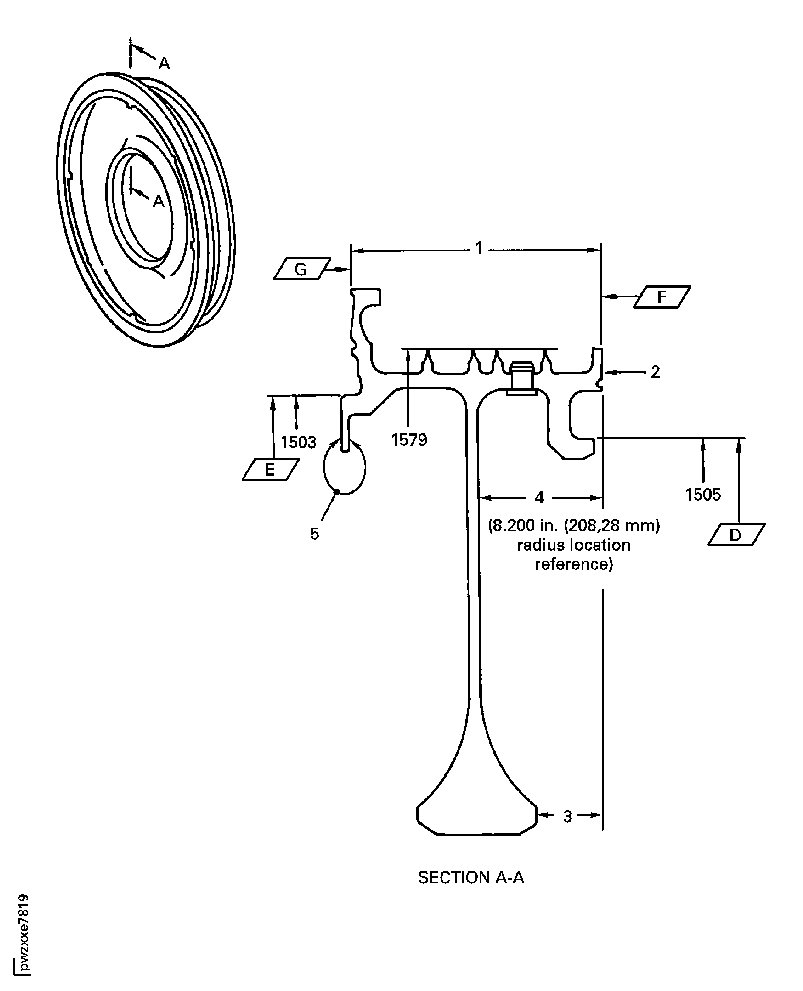 Stage 2 HPT Air Seal Inspection Location